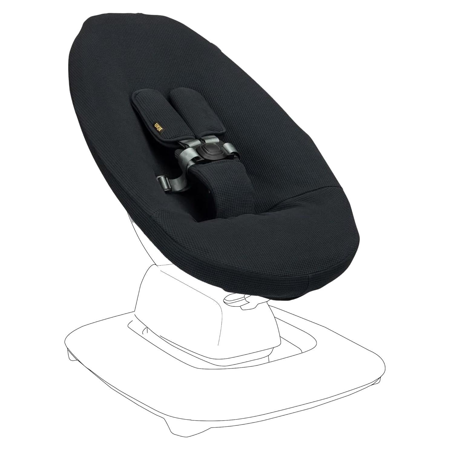 Cubierta Protectora Ukje para Columpio 4moms mamaRoo 5 - Negro