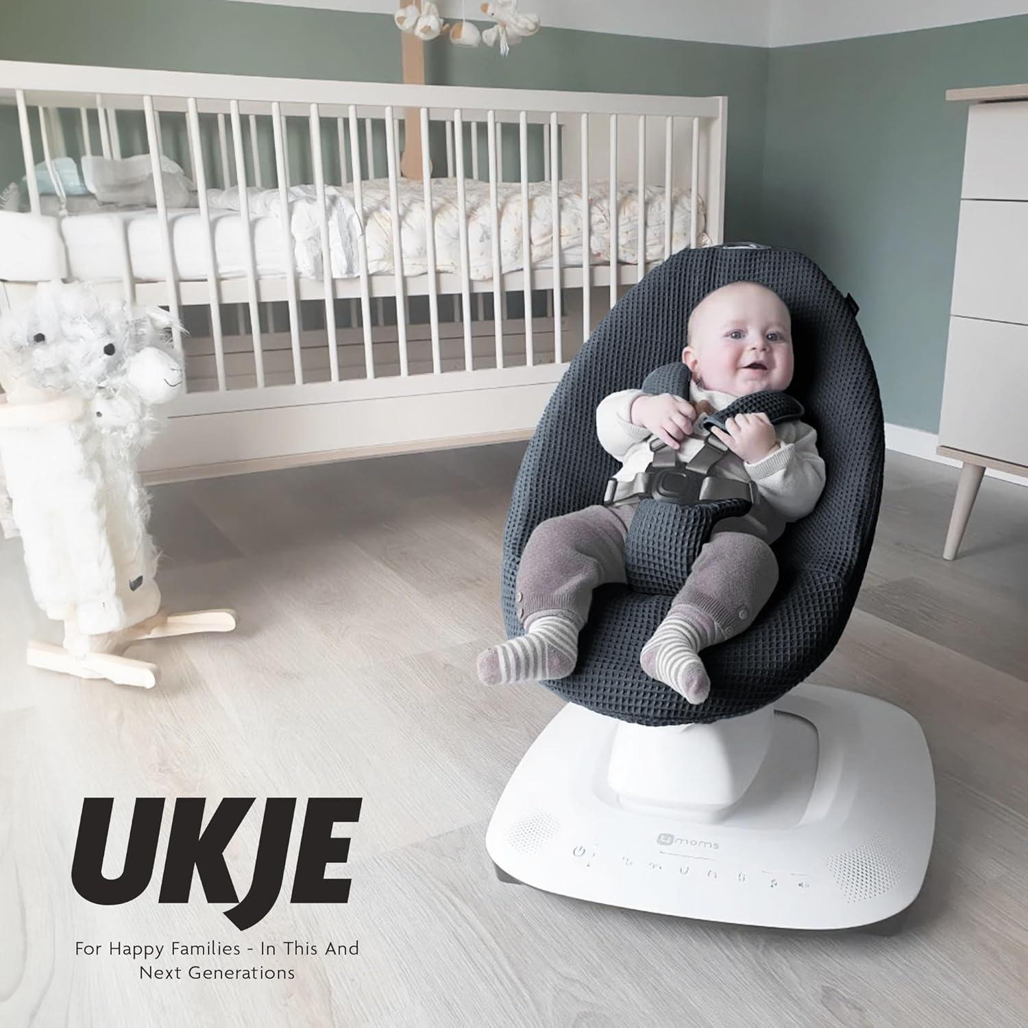 Cubierta Protectora Ukje para Columpio 4moms mamaRoo 5 - Negro