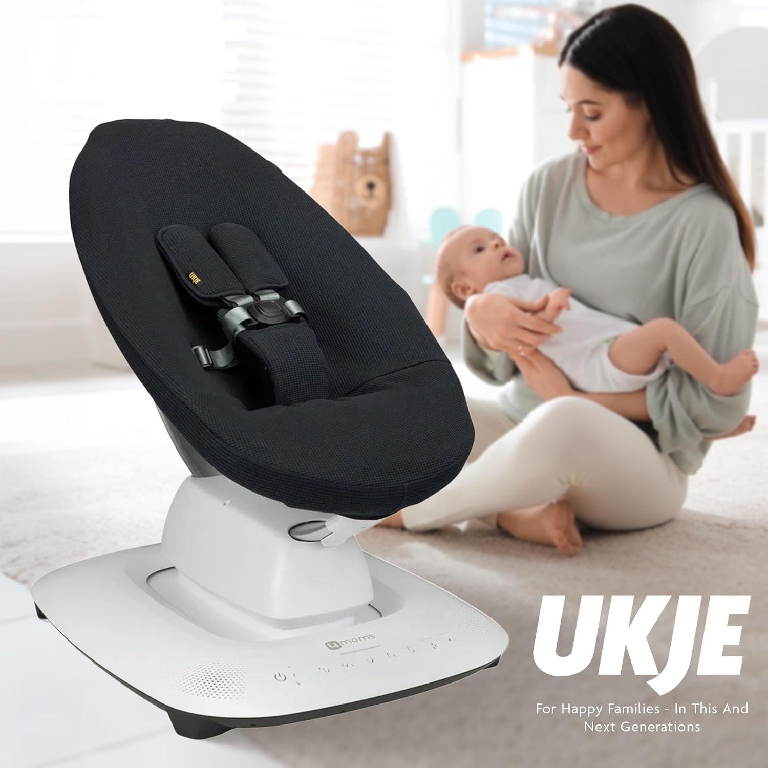 Cubierta Protectora Ukje para Columpio 4moms mamaRoo 5 - Negro