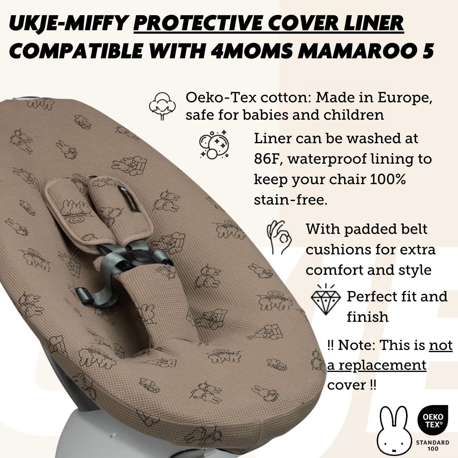 Cubierta Protectora UKJE Miffy para Columpio Bebé MamaRoo
