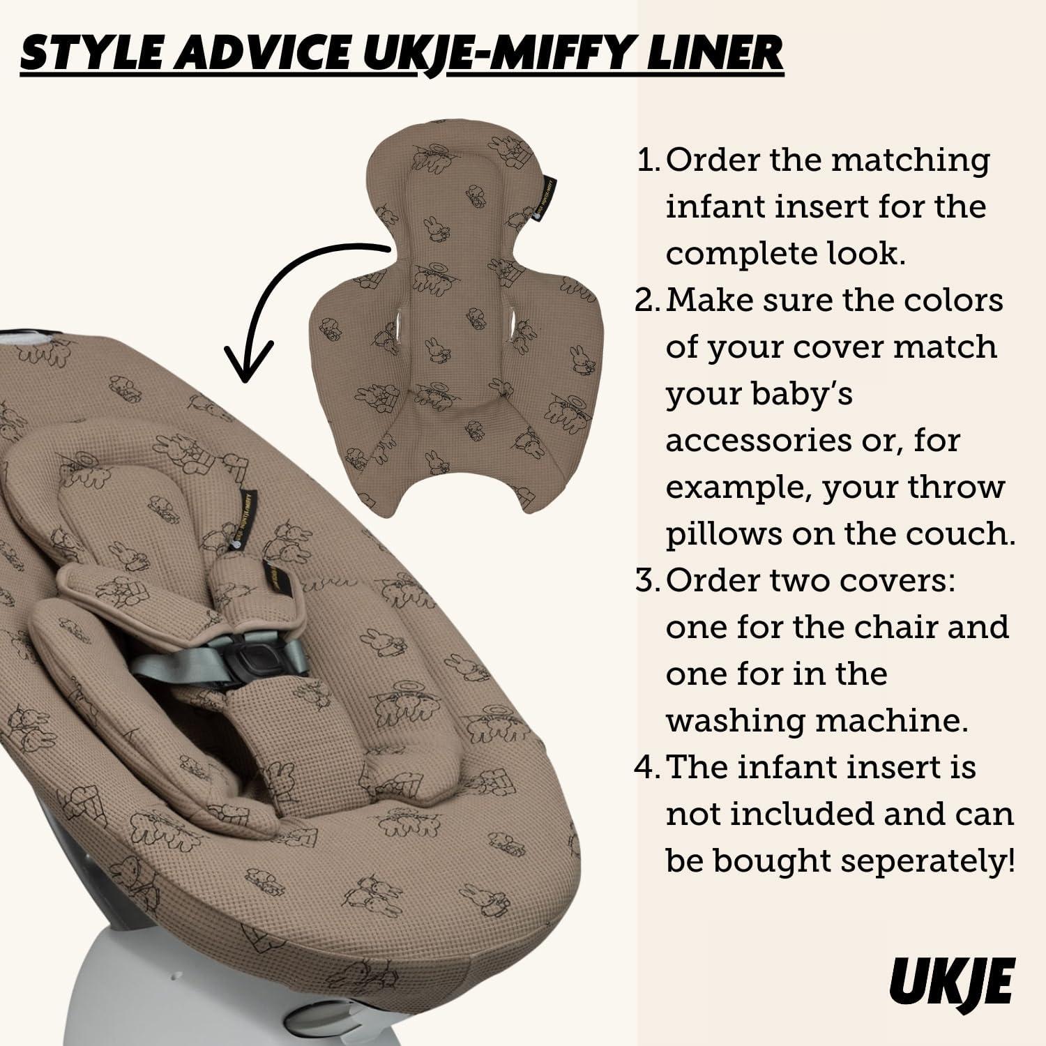 Cubierta Protectora UKJE Miffy para Columpio Bebé MamaRoo