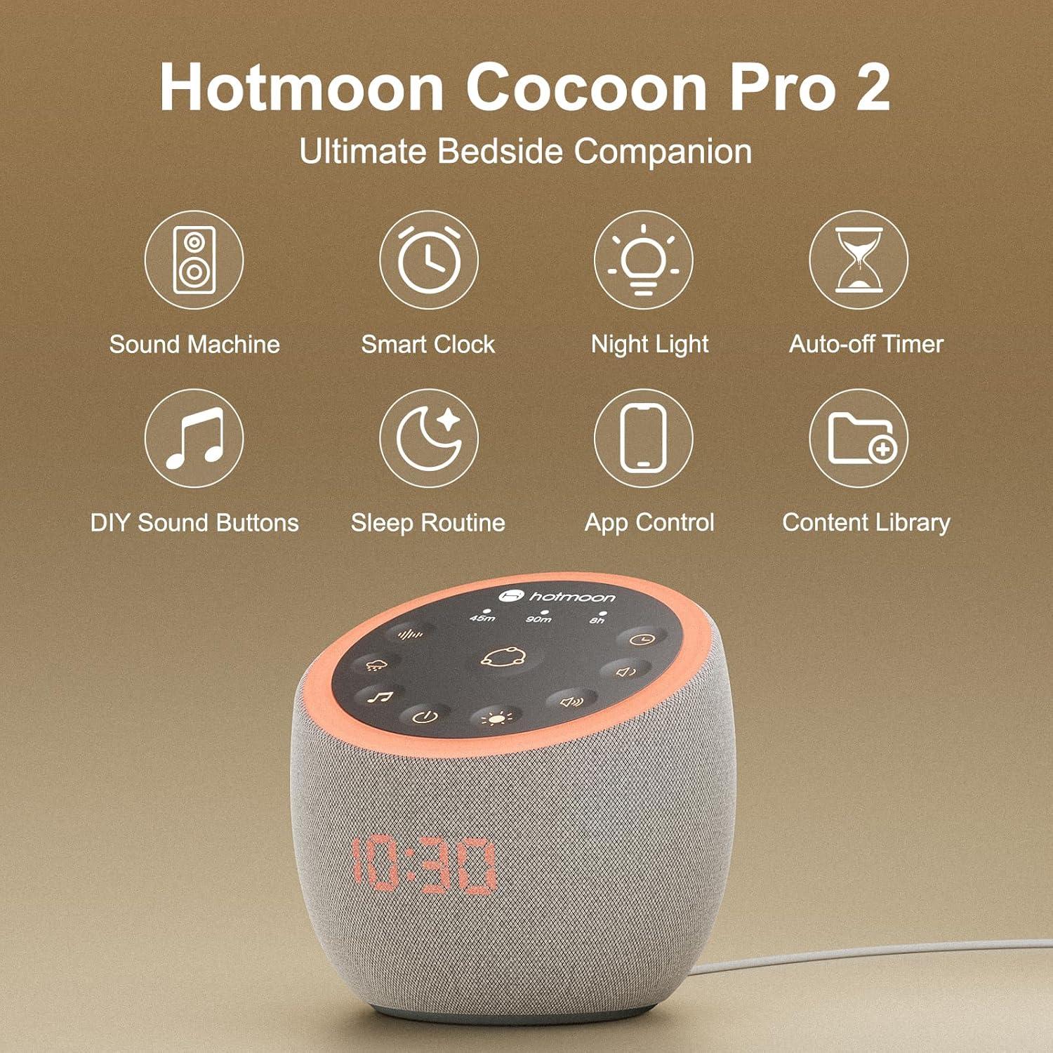 Máquina de Sonido Hotmoon Cocoon Pro 388 Sonidos Relajantes