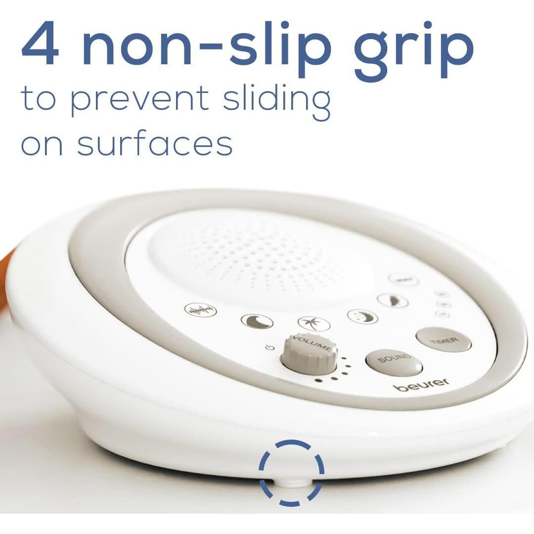 Máquina de Ruido Blanco Beurer WN50, 6 Sonidos Relajantes, Portátil