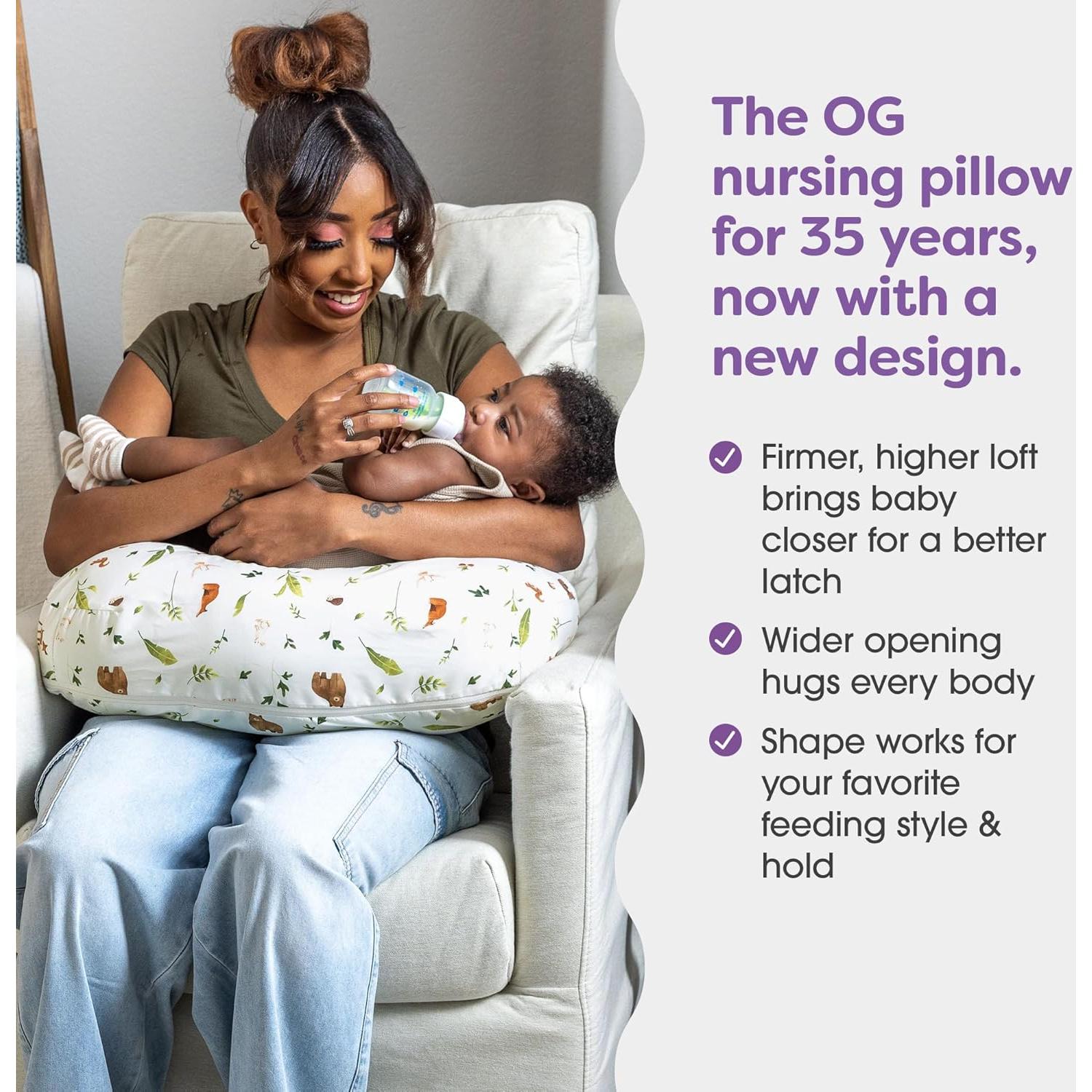 Almohada de Lactancia Boppy Desnuda, Soporte Firme y Amplio