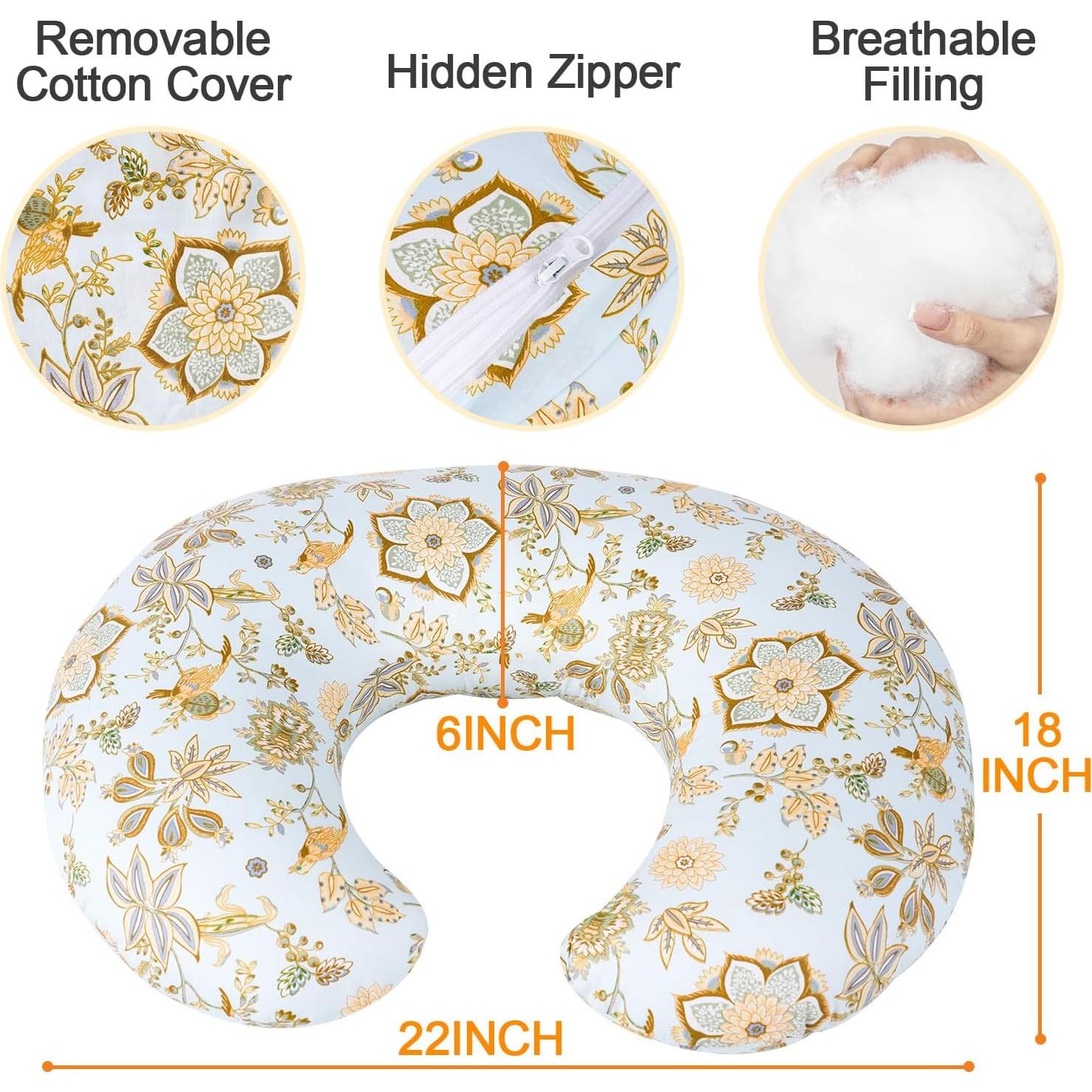 Almohada de Lactancia Ajustable x-vesolje Floral 1.06 kg