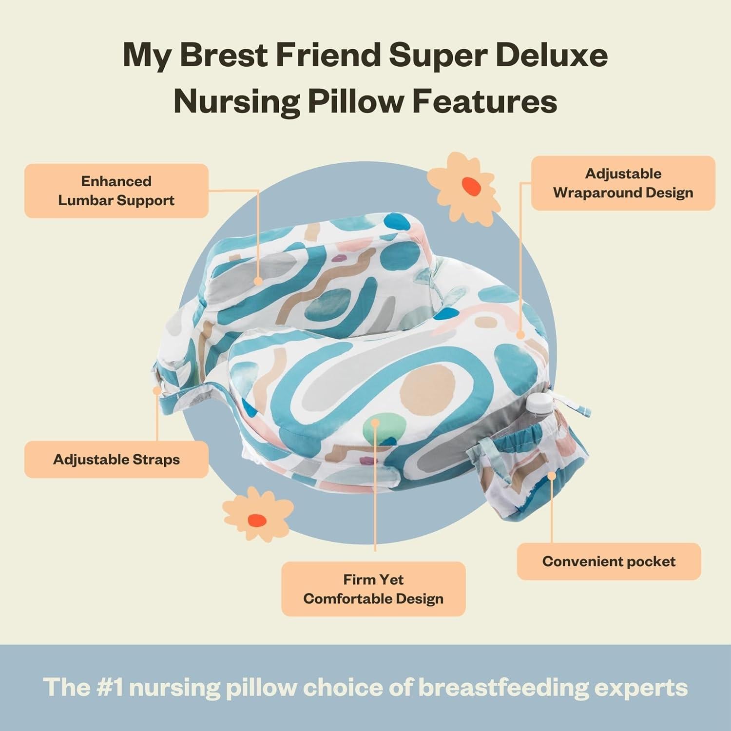 Funda de Almohada de Lactancia My Brest Friend Super Deluxe - Algodón Orgánico