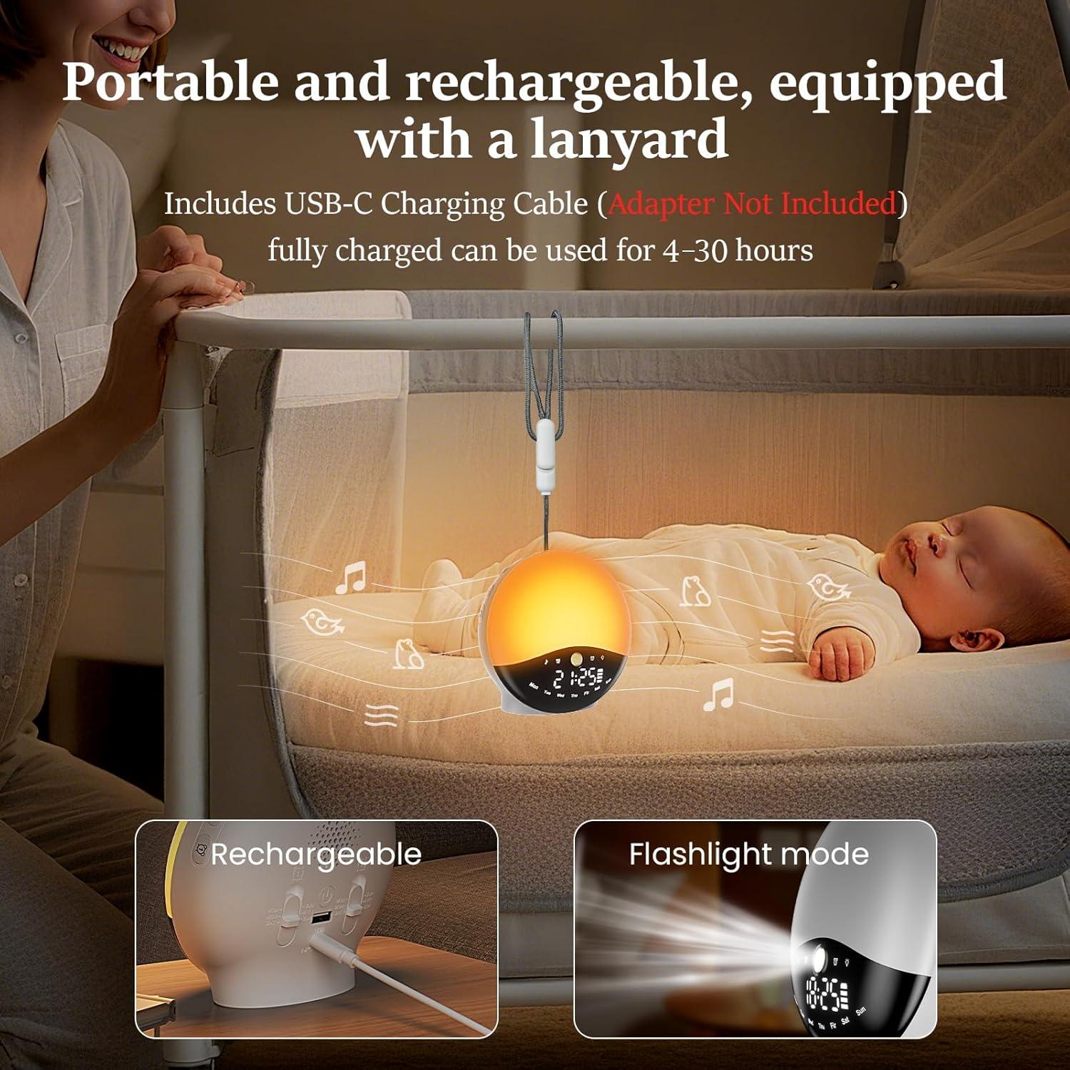 Despertador Luz de Amanecer Lightoratory con Sonidos y Alarmas