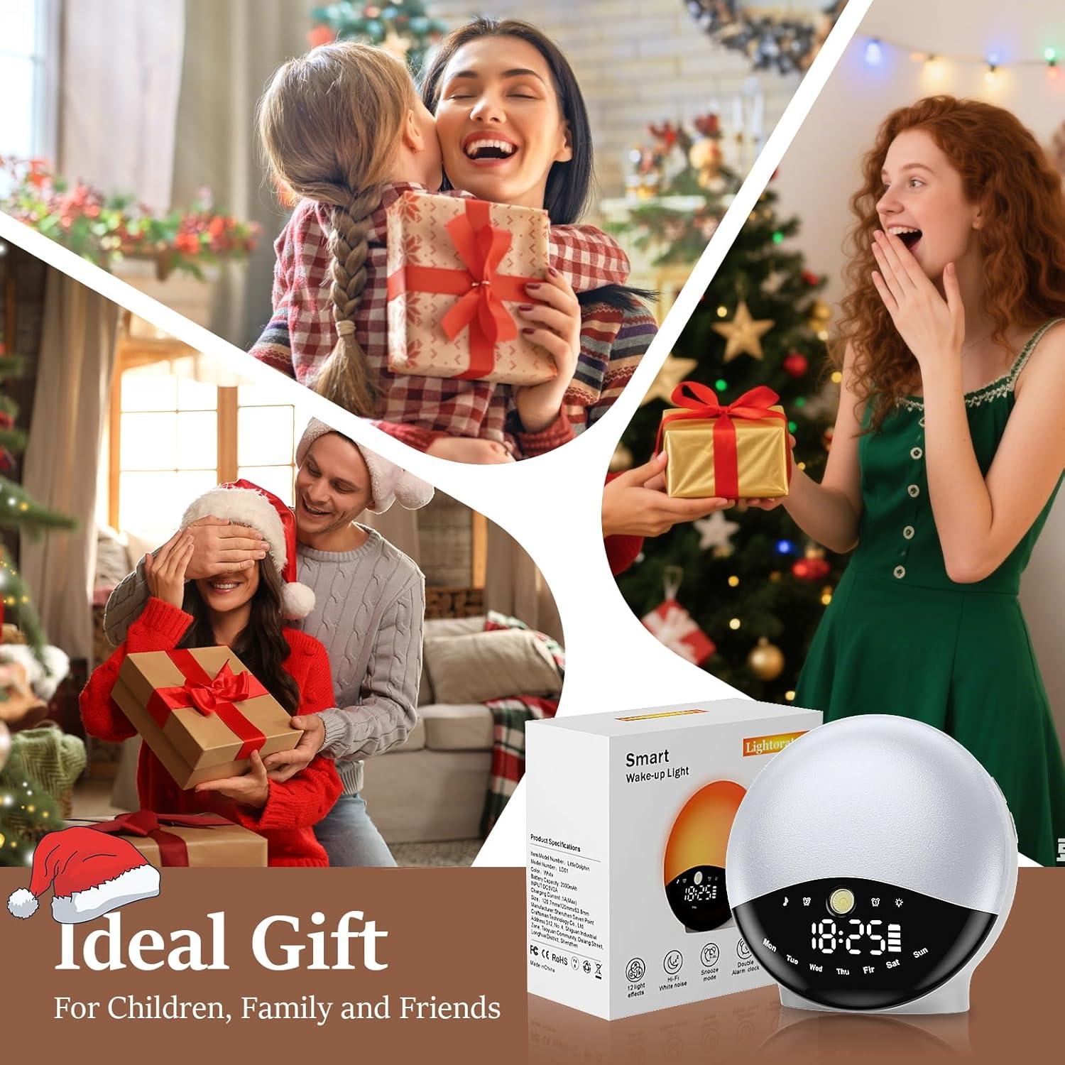 Despertador Luz de Amanecer Lightoratory con Sonidos y Alarmas