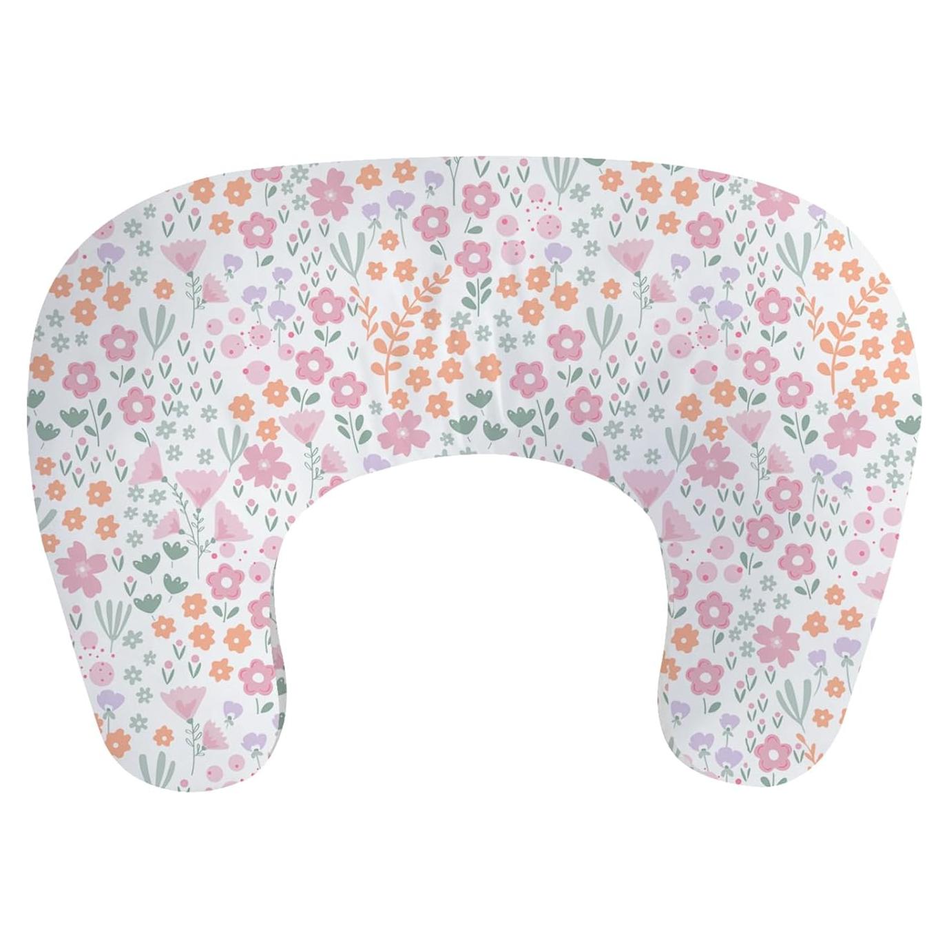Almohada de Lactancia Ergonómica Floral 61x46 cm - Pequeña Almohada de Uva
