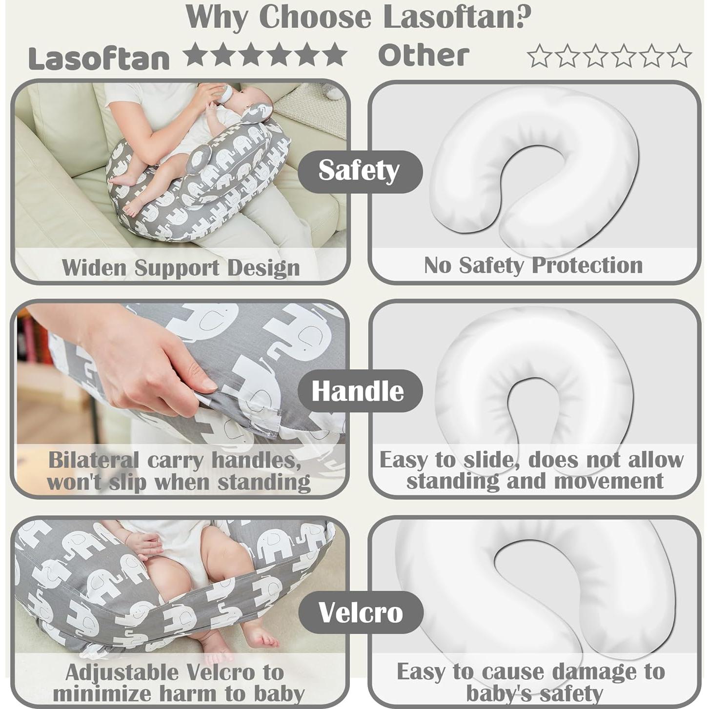 Almohada de Lactancia Lasoftan Elefante Ajustable 60x71cm