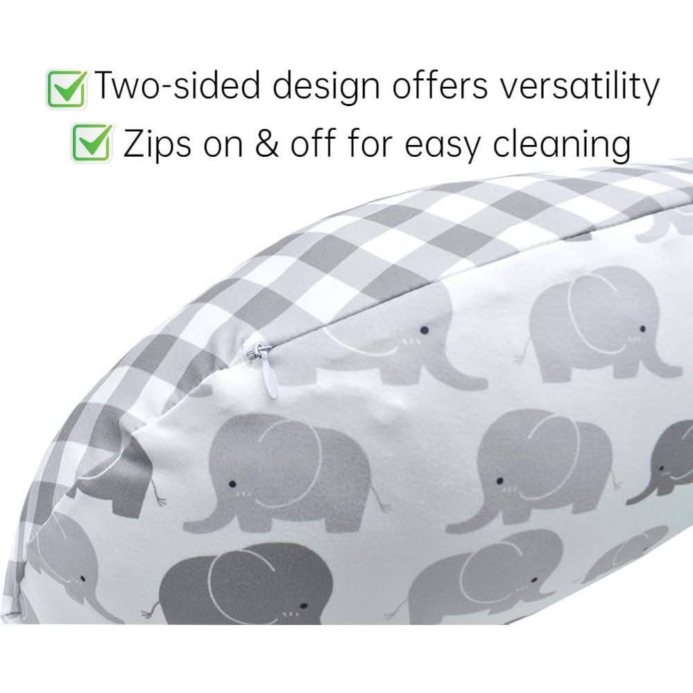 Almohada de Lactancia KLWJFK con Funda Suave 57x46 cm