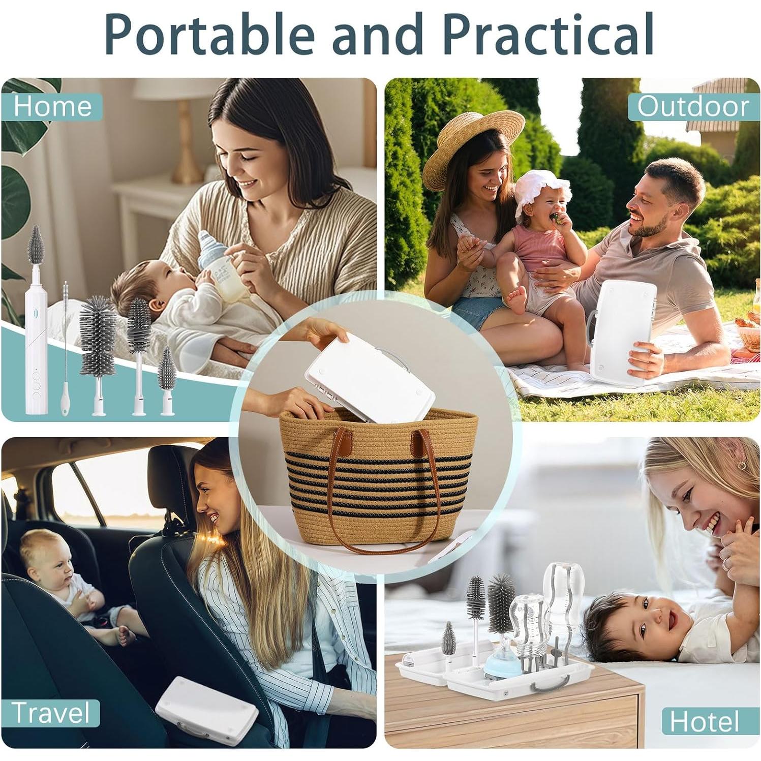 Limpiador eléctrico de biberones Zooawa ZEBBS 7 en 1