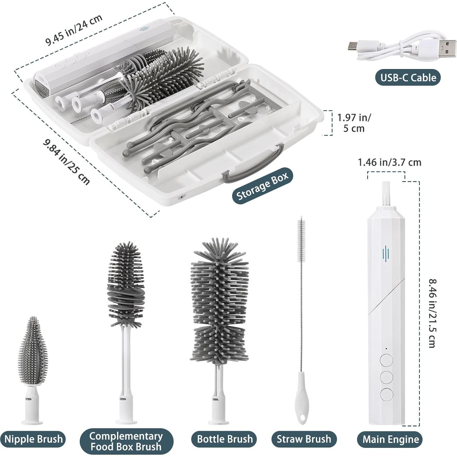 Limpiador eléctrico de biberones Zooawa ZEBBS 7 en 1