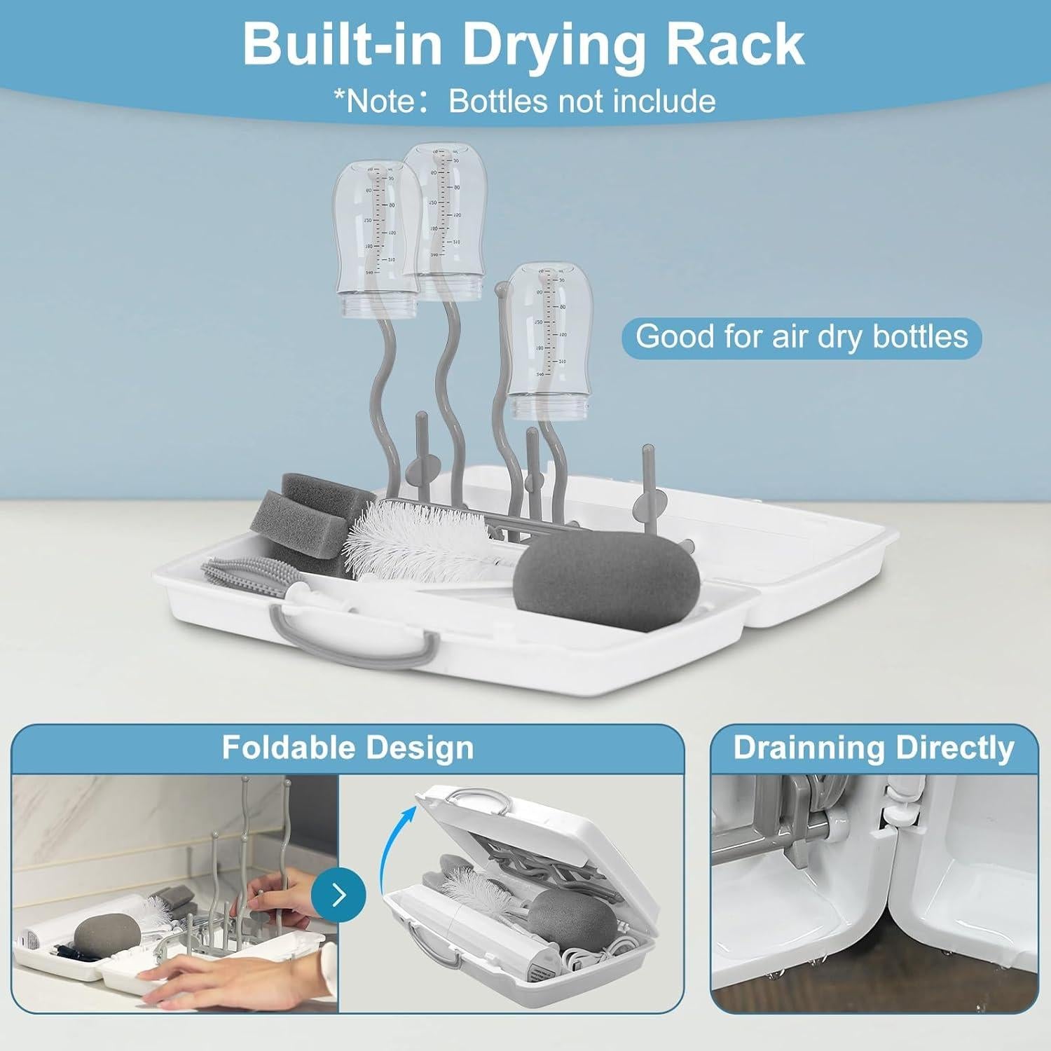 Kit Limpiador Eléctrico de Biberones Yoobao Mimo 23, 6 en 1