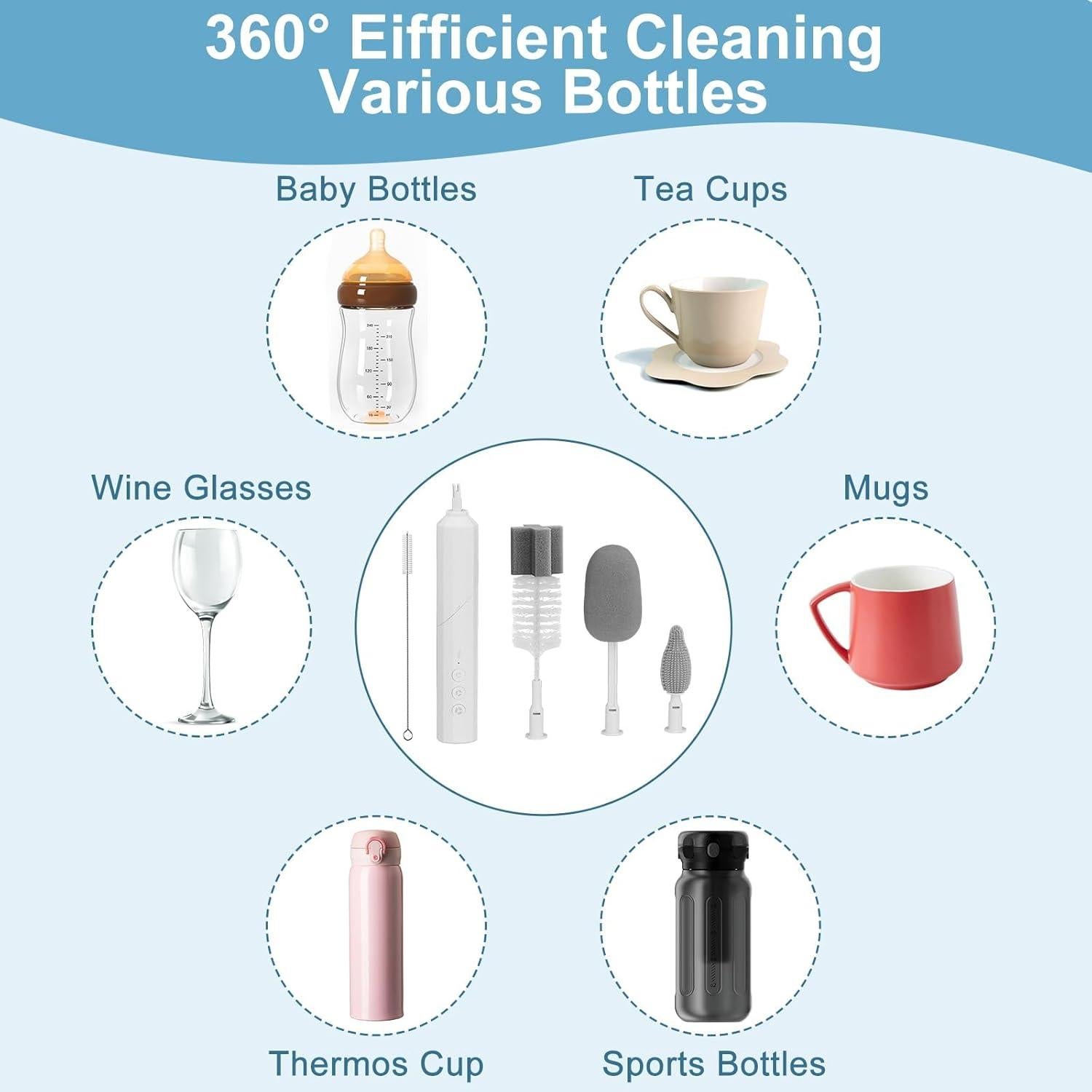 Kit Limpiador Eléctrico de Biberones Yoobao Mimo 23, 6 en 1