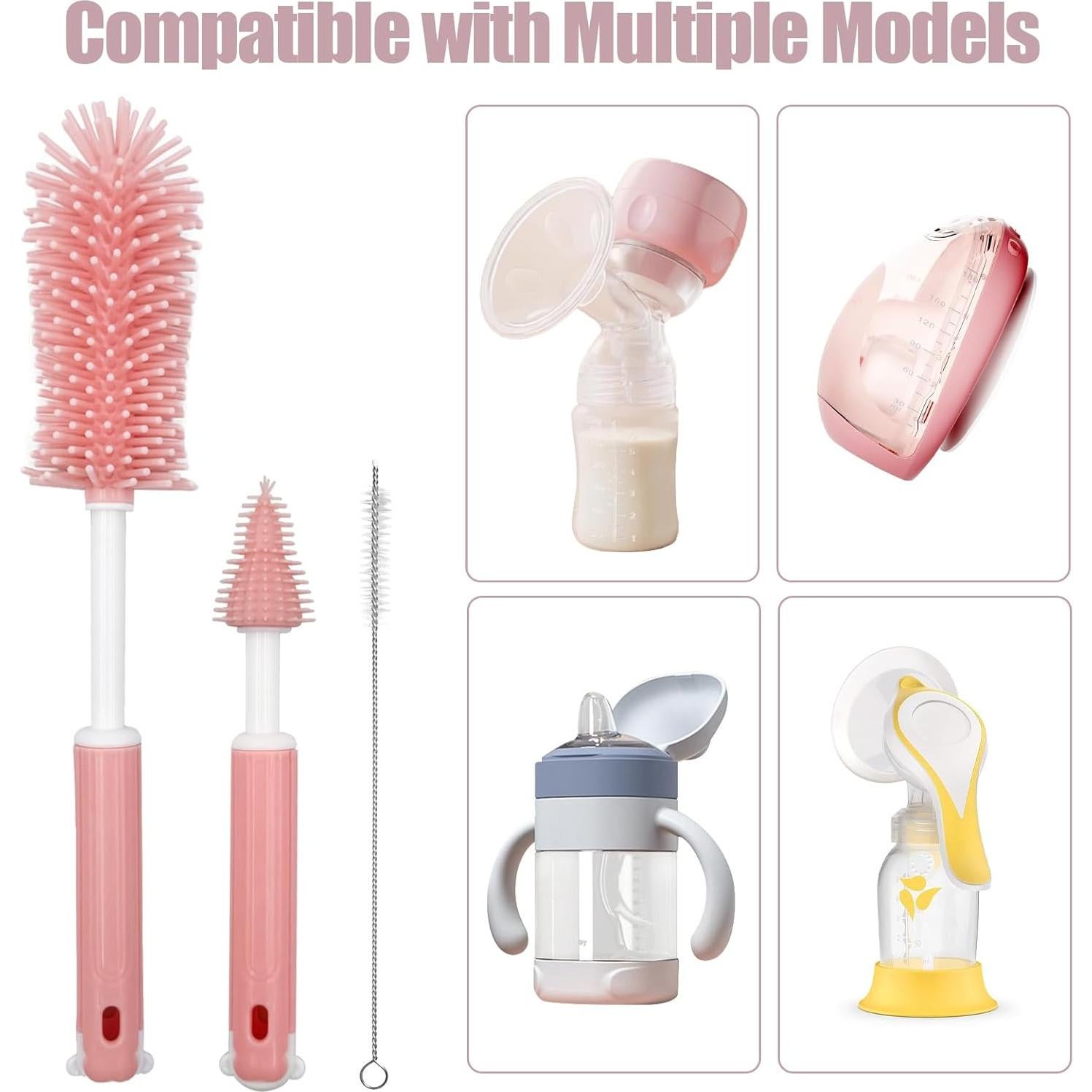 Kit de Limpieza 3 en 1 para Extractores de Leche LynxLink Rosa