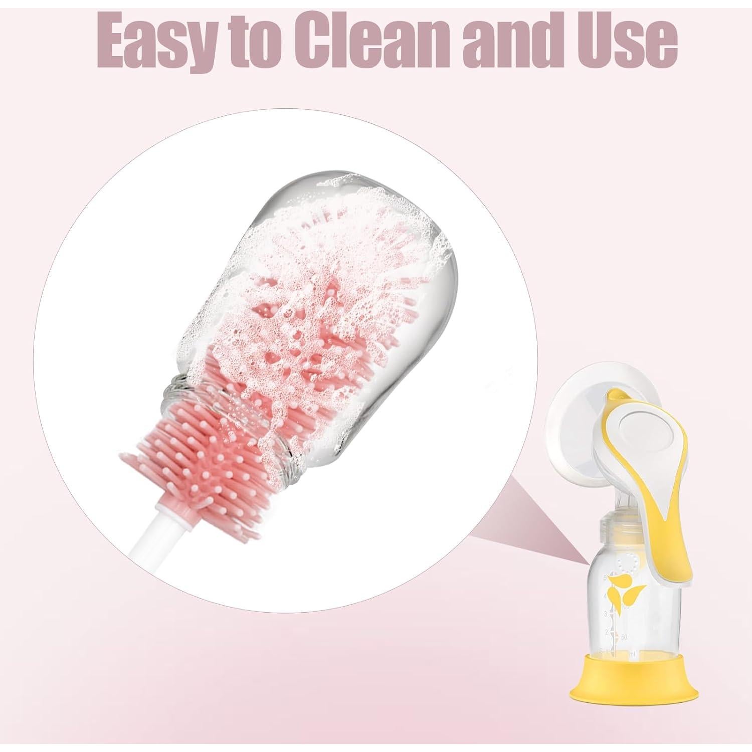 Kit de Limpieza 3 en 1 para Extractores de Leche LynxLink Rosa