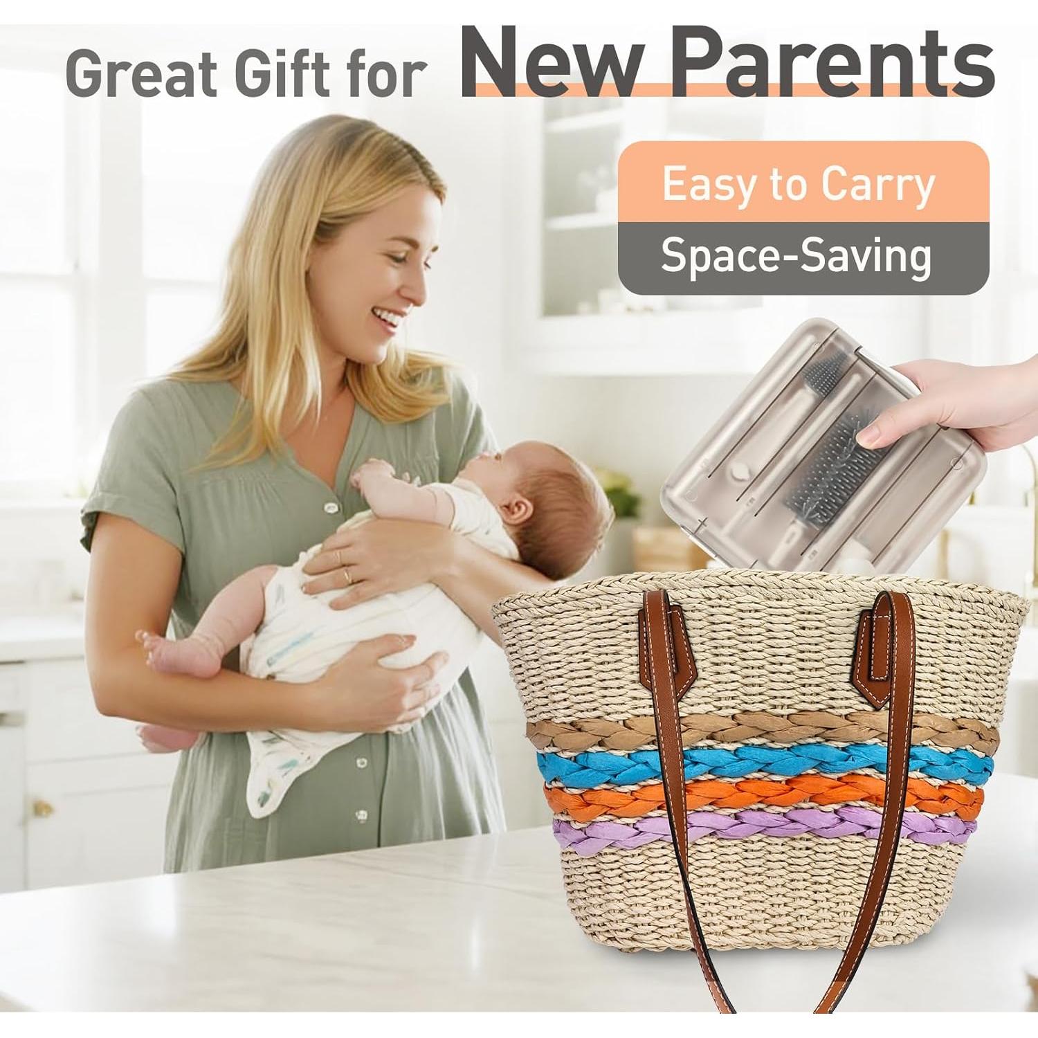 Juego de Cepillos para Biberones FXXQHT 6 en 1 Portátil