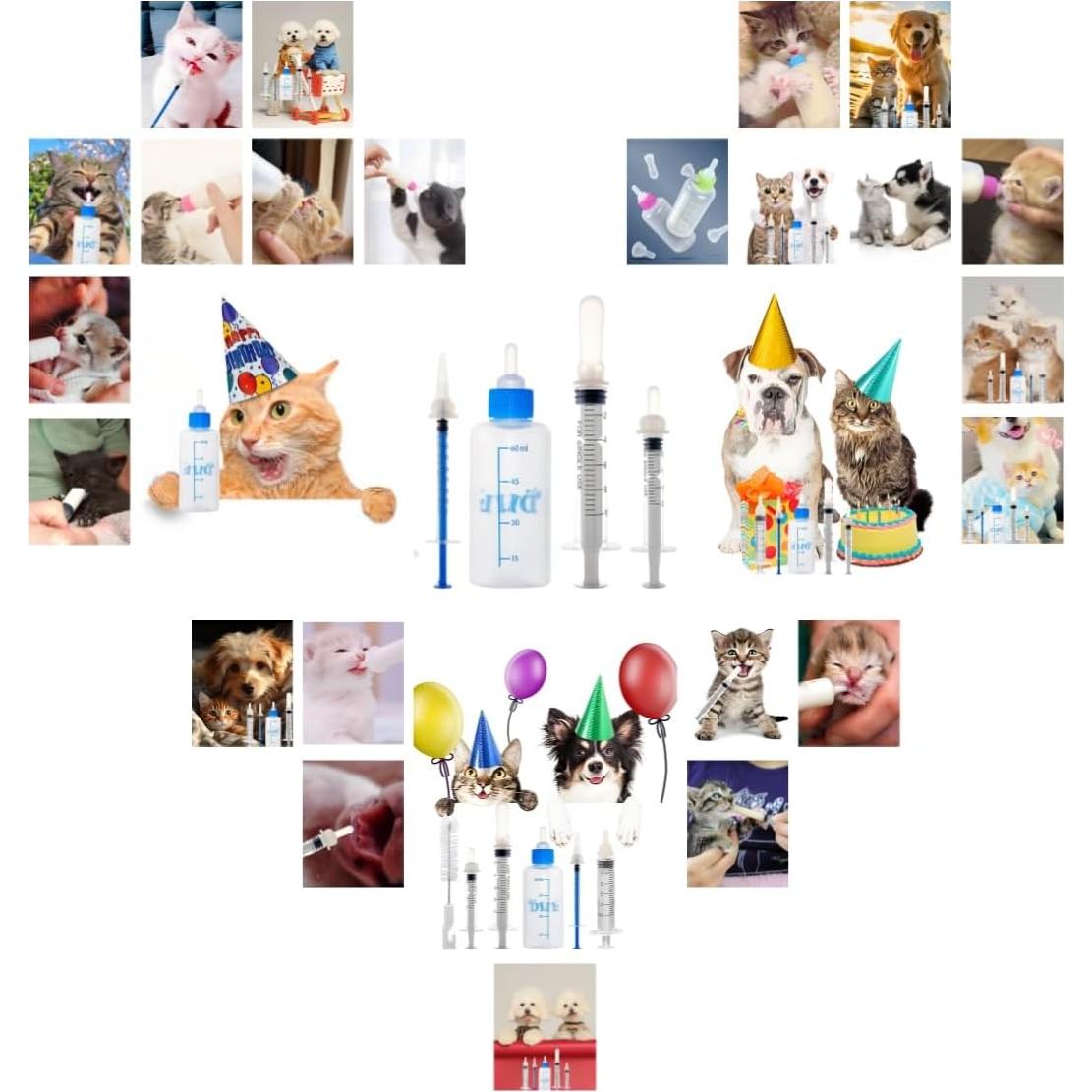 Kit de Alimentación para Gatitos SLWHYZL 1ml a 60ml