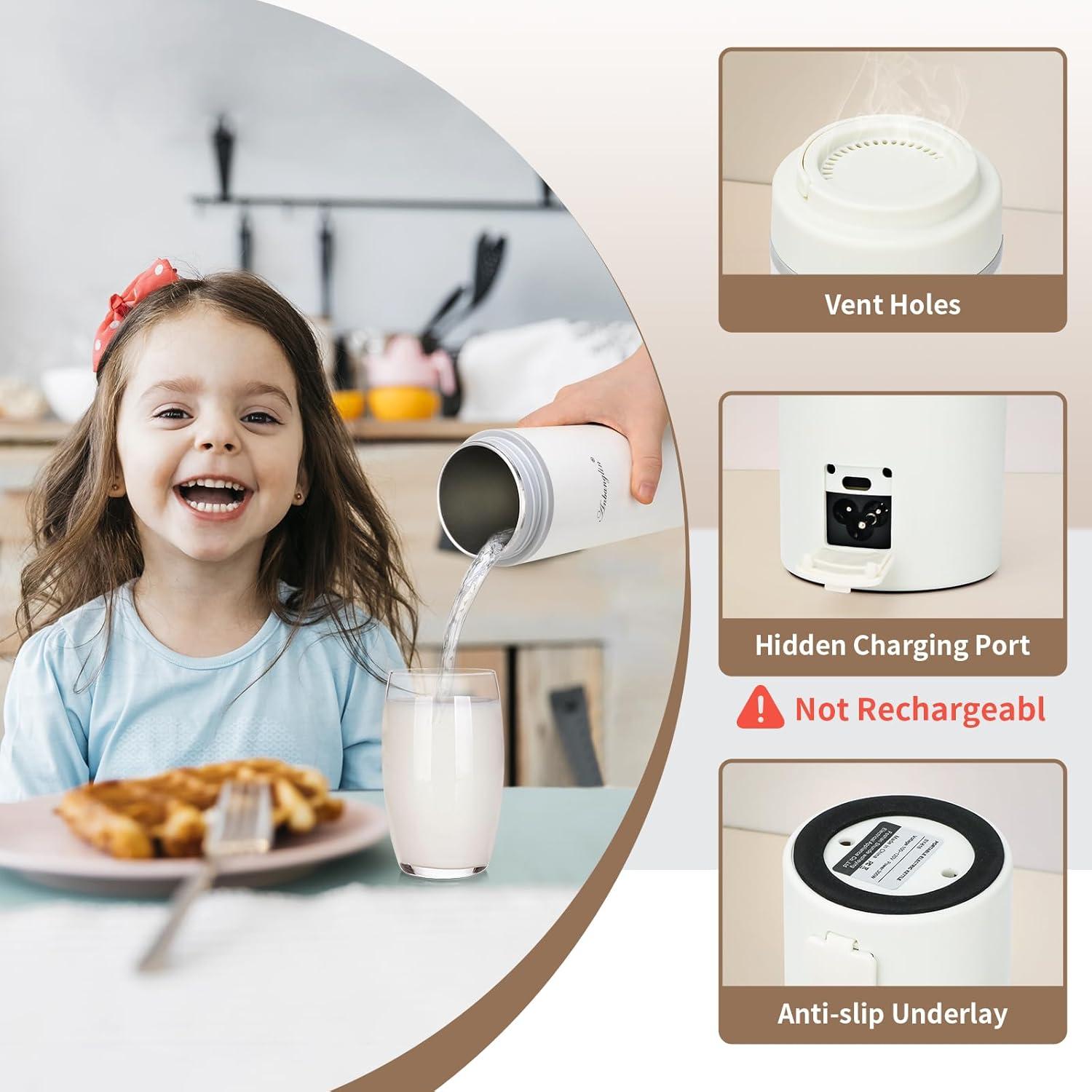 Hervidor Eléctrico de Viaje Anbanglin 500ml 4 Temperaturas