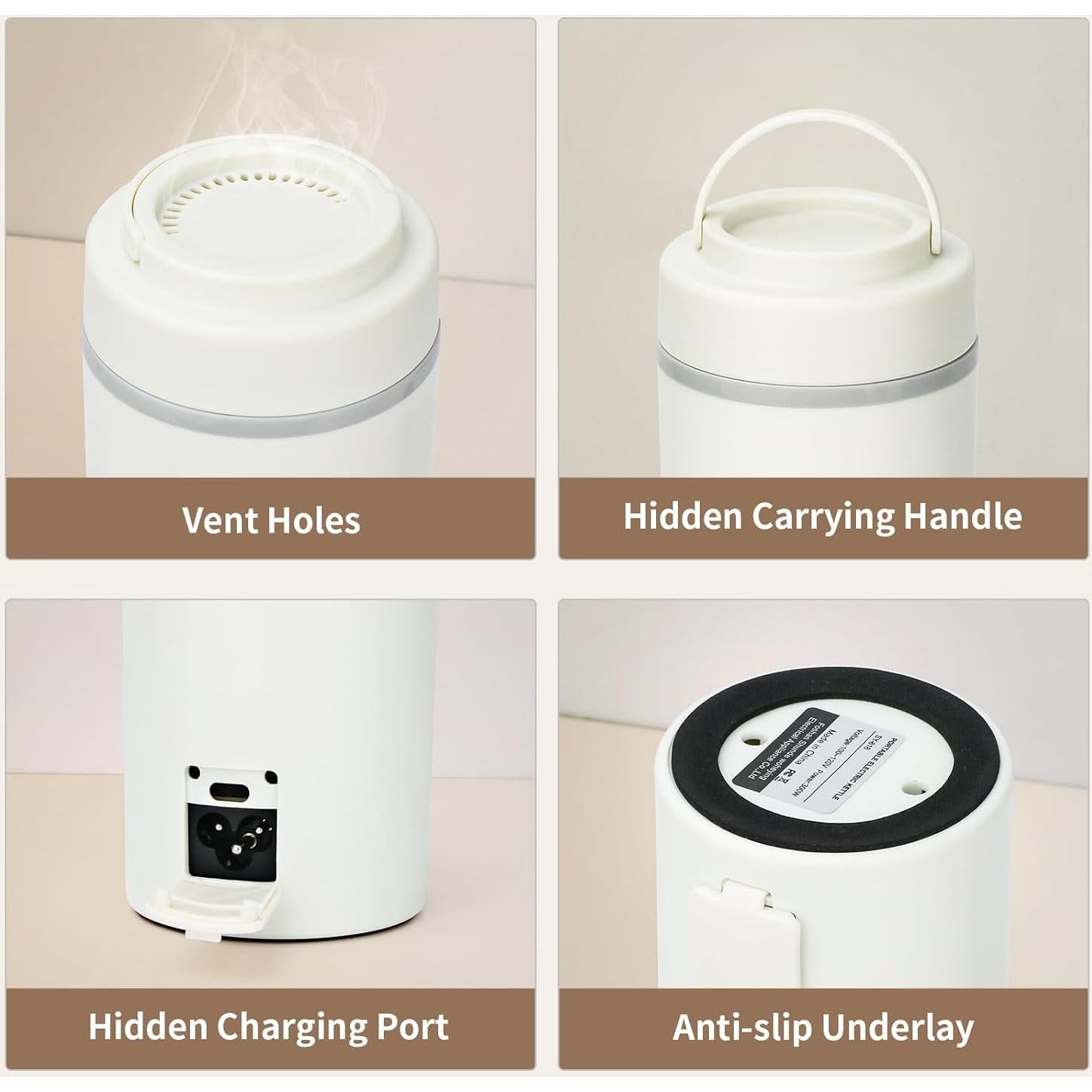 Hervidor Eléctrico de Viaje Anbanglin 500ml 4 Temperaturas