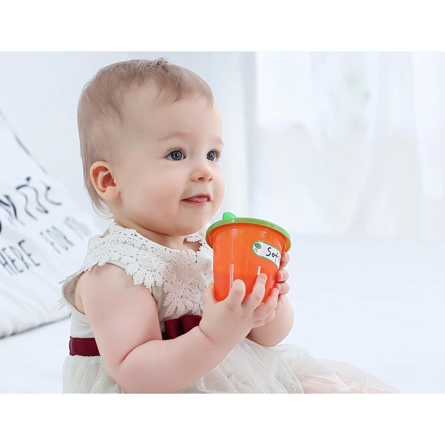 Etiquetas Autolaminadas para Biberones - 64 Piezas - Arcoíris