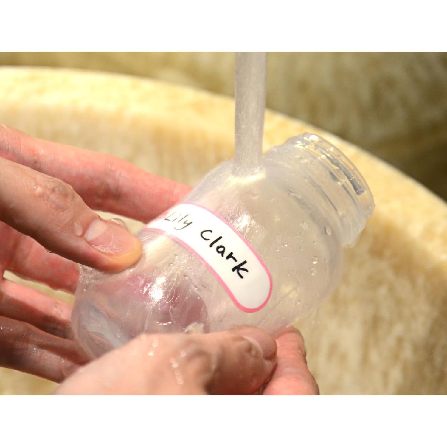 Etiquetas Autolaminadas para Biberones - 64 Piezas - Arcoíris