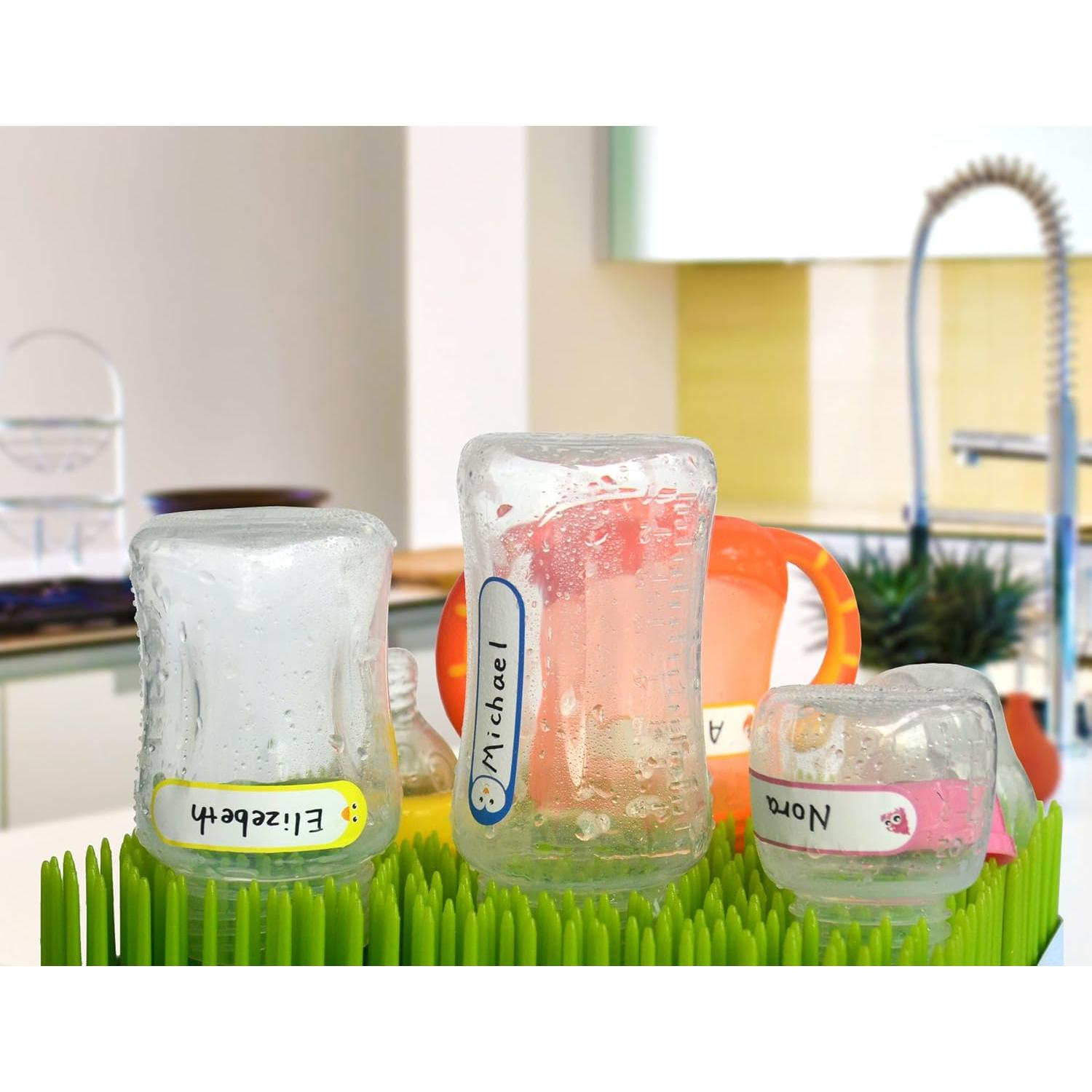 Etiquetas Autolaminadas para Biberones - 64 Piezas - Arcoíris