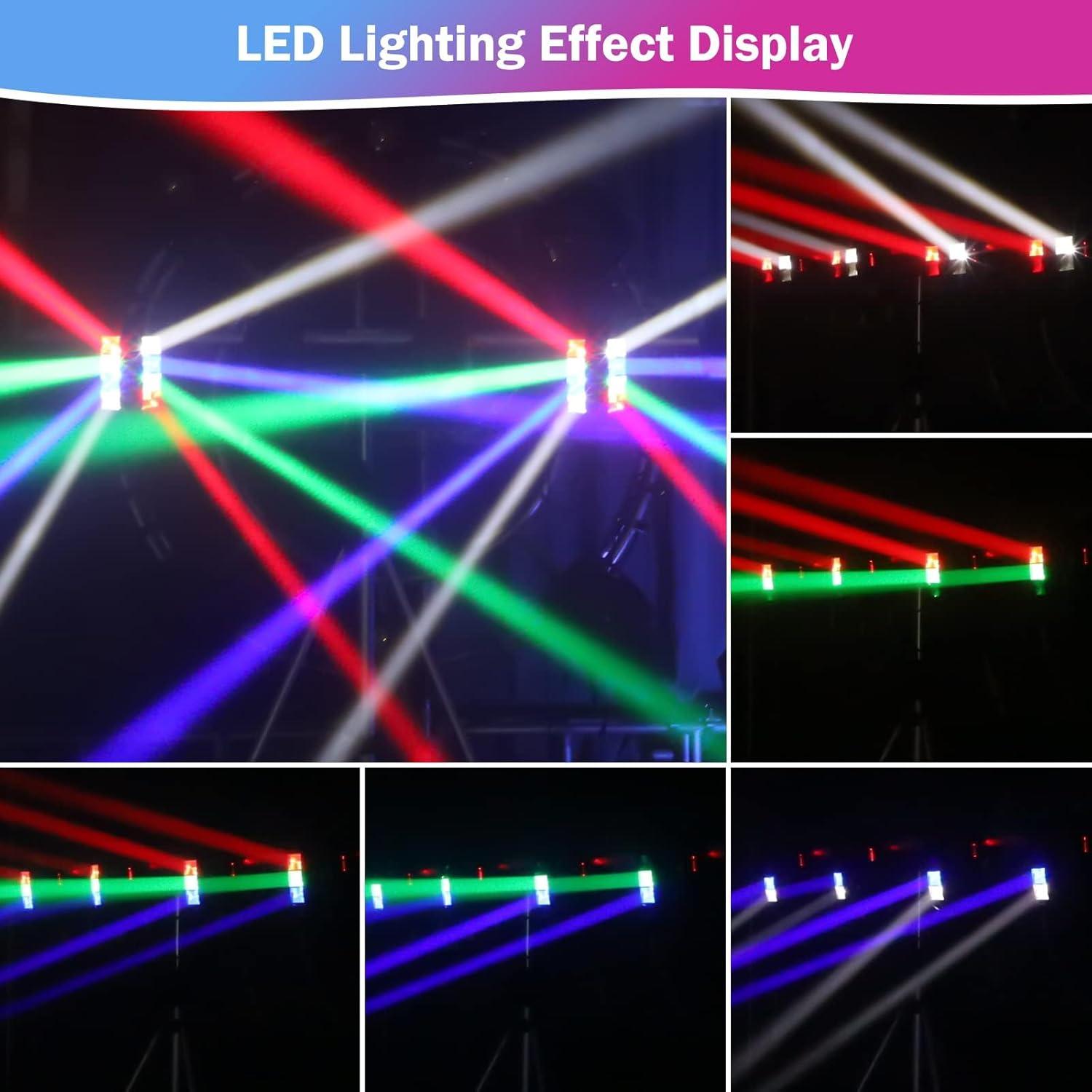 BETOPPER Luz de Escenario LED Spider RGBW 8x3W DMX-512