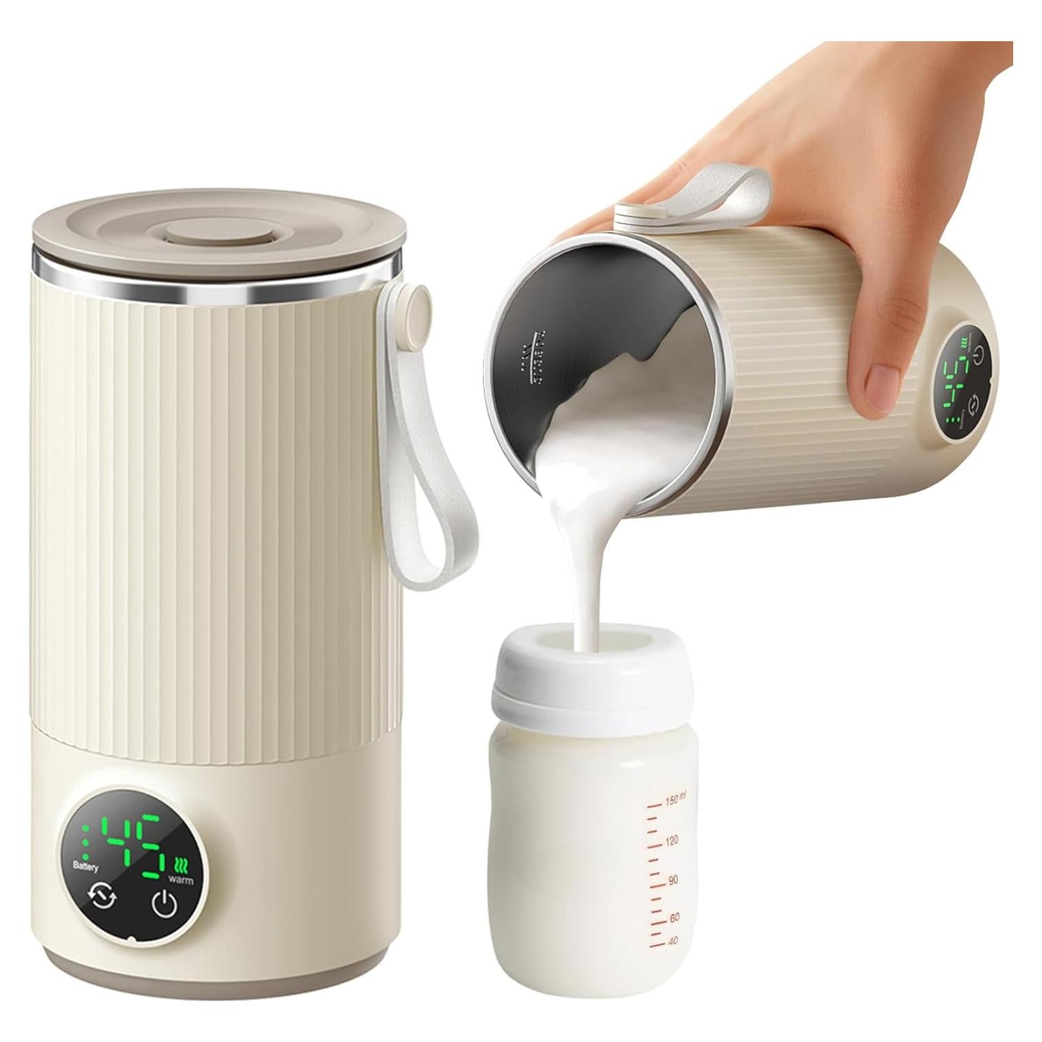 Calentador y Mezclador Portátil de Botellas 6000mAh - A Prueba de Fugas