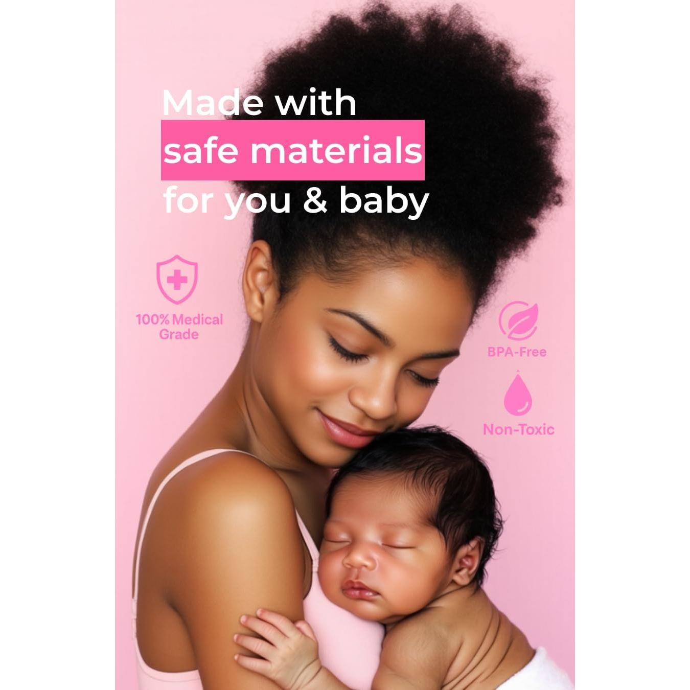 Botella Peri Neomed 12.2 oz Rosa Bebé para Cuidado Postparto