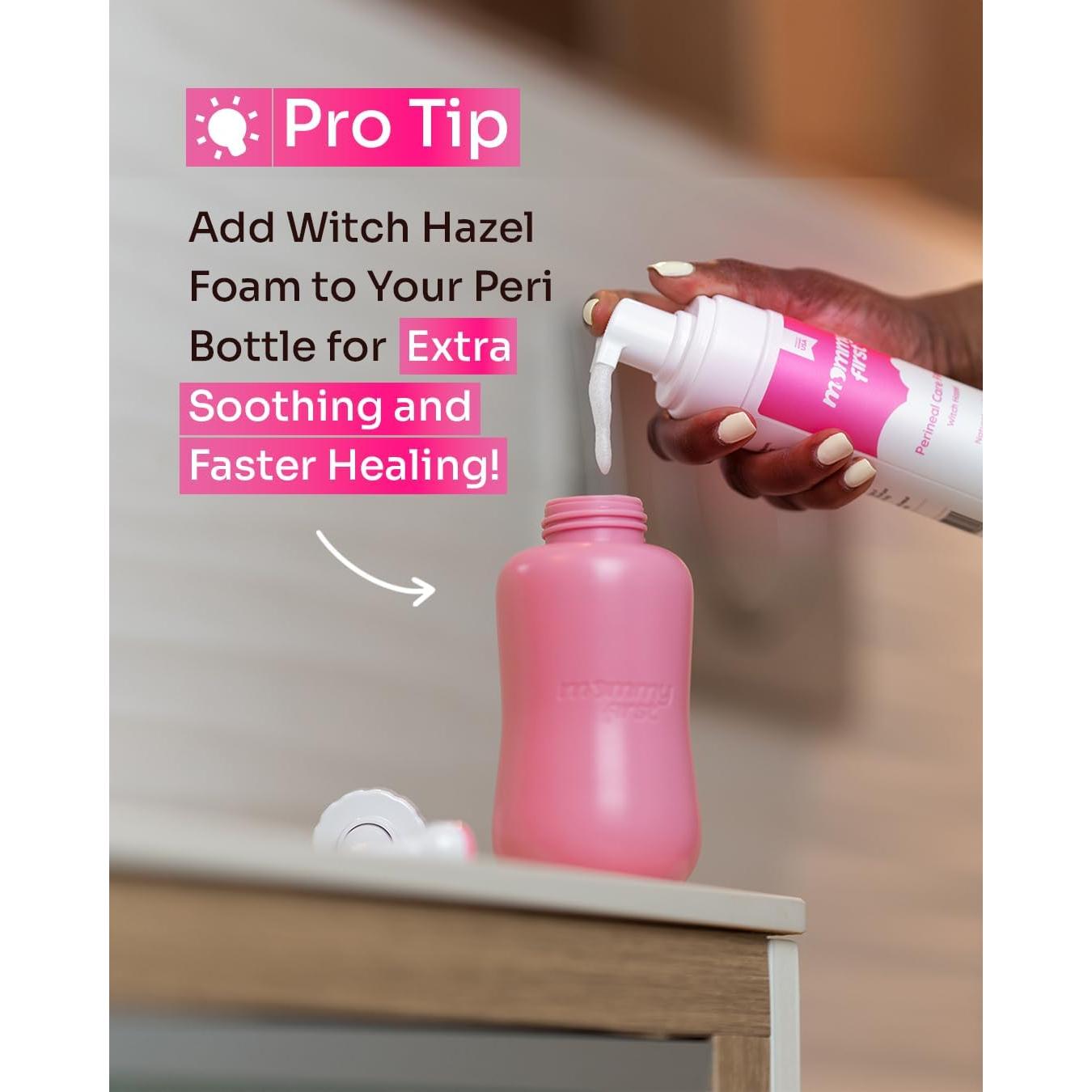 Botella Peri Neomed 12.2 oz Rosa Bebé para Cuidado Postparto