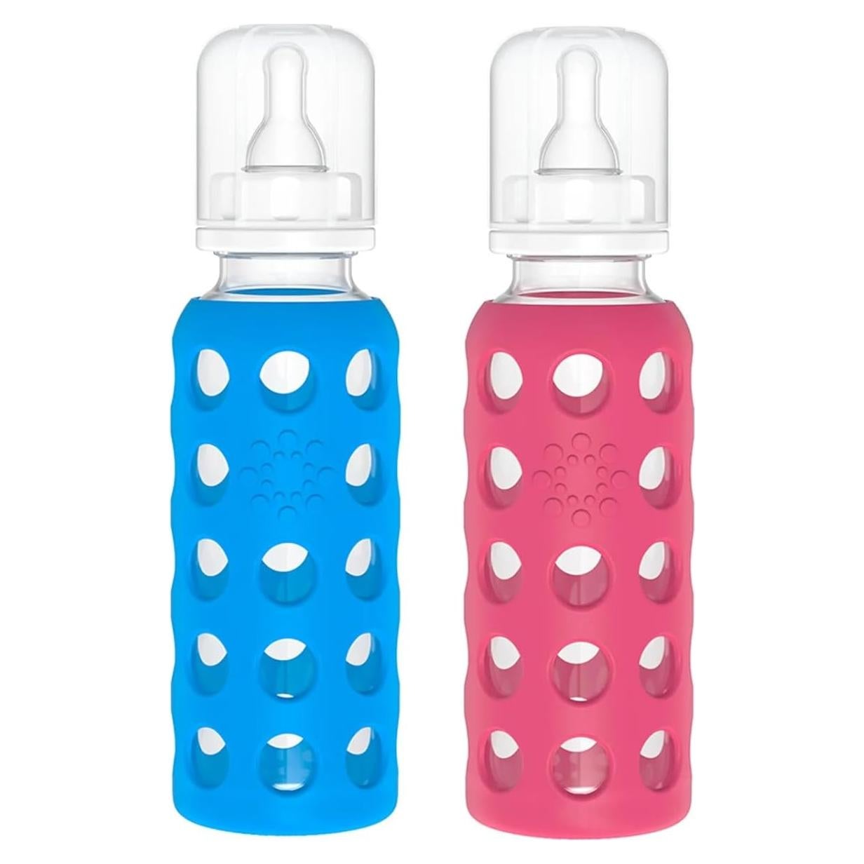 Botellas de vidrio para bebé Lifefactory 266 ml - Paquete de 2