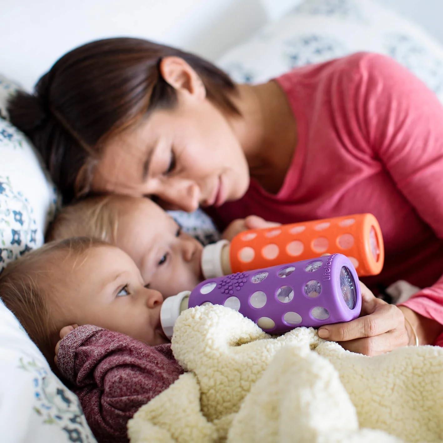 Botellas de vidrio para bebé Lifefactory 266 ml - Paquete de 2