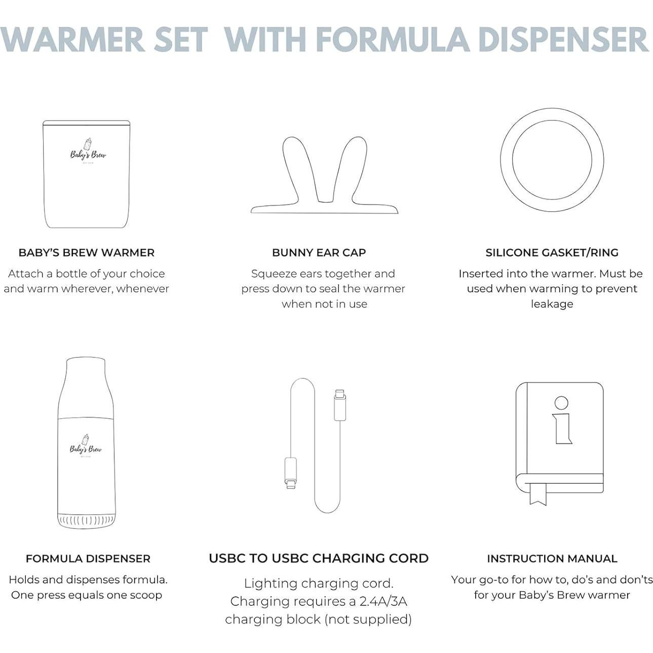 Calentador de Botellas Portátil Baby's Brew Pro - Doble Modo