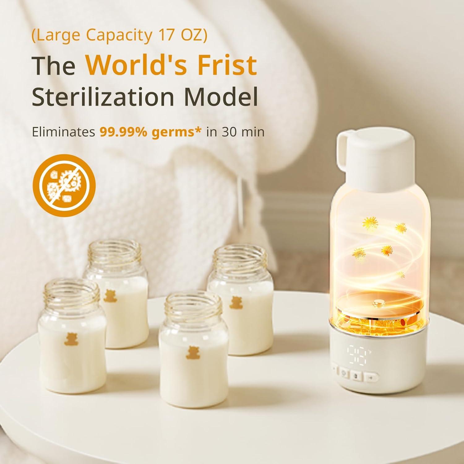 Calentador de Botellas Portátil Snow Bear 17oz 500ml Batería 10200mAh