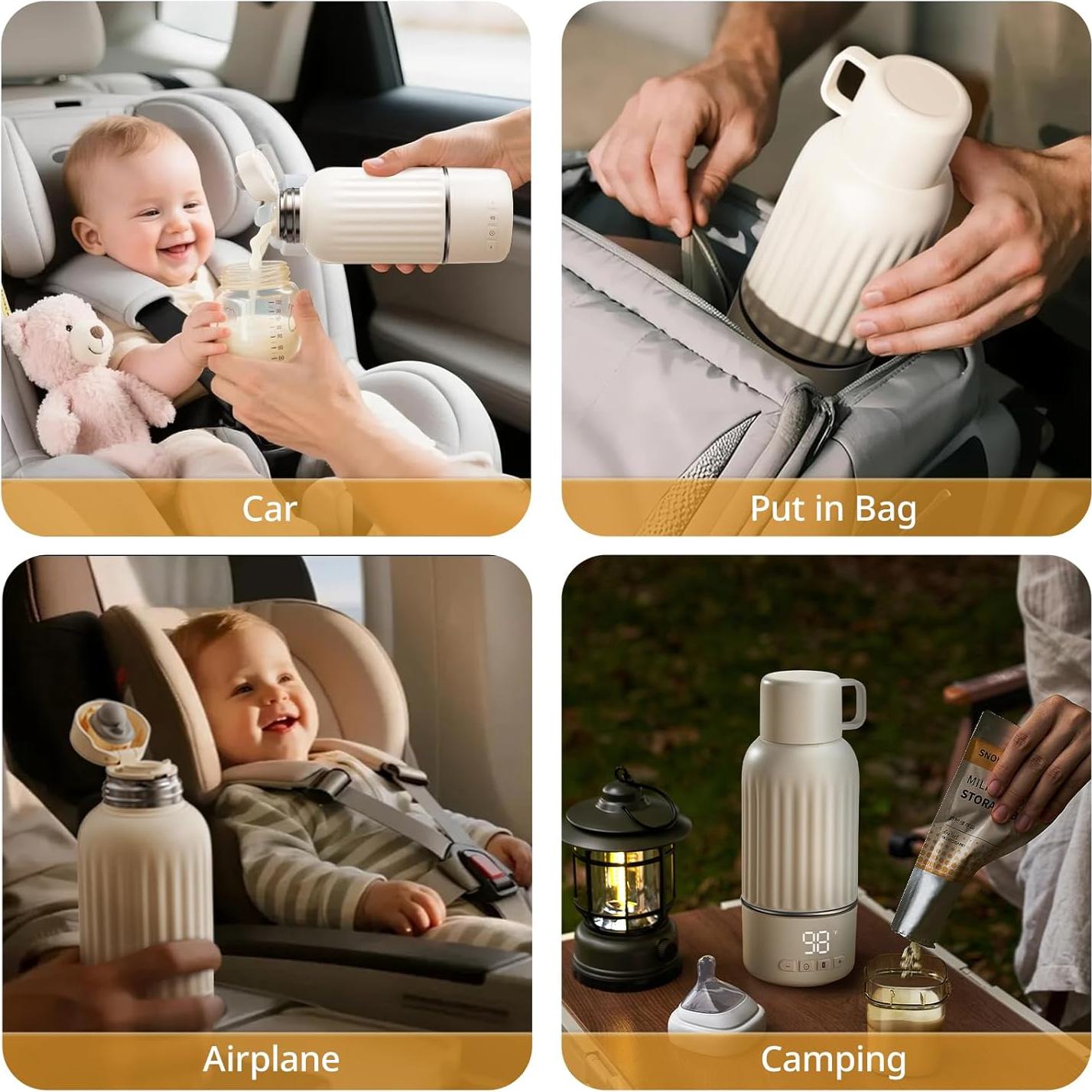 Calentador de Botellas Portátil Snow Bear 17oz 500ml Batería 10200mAh