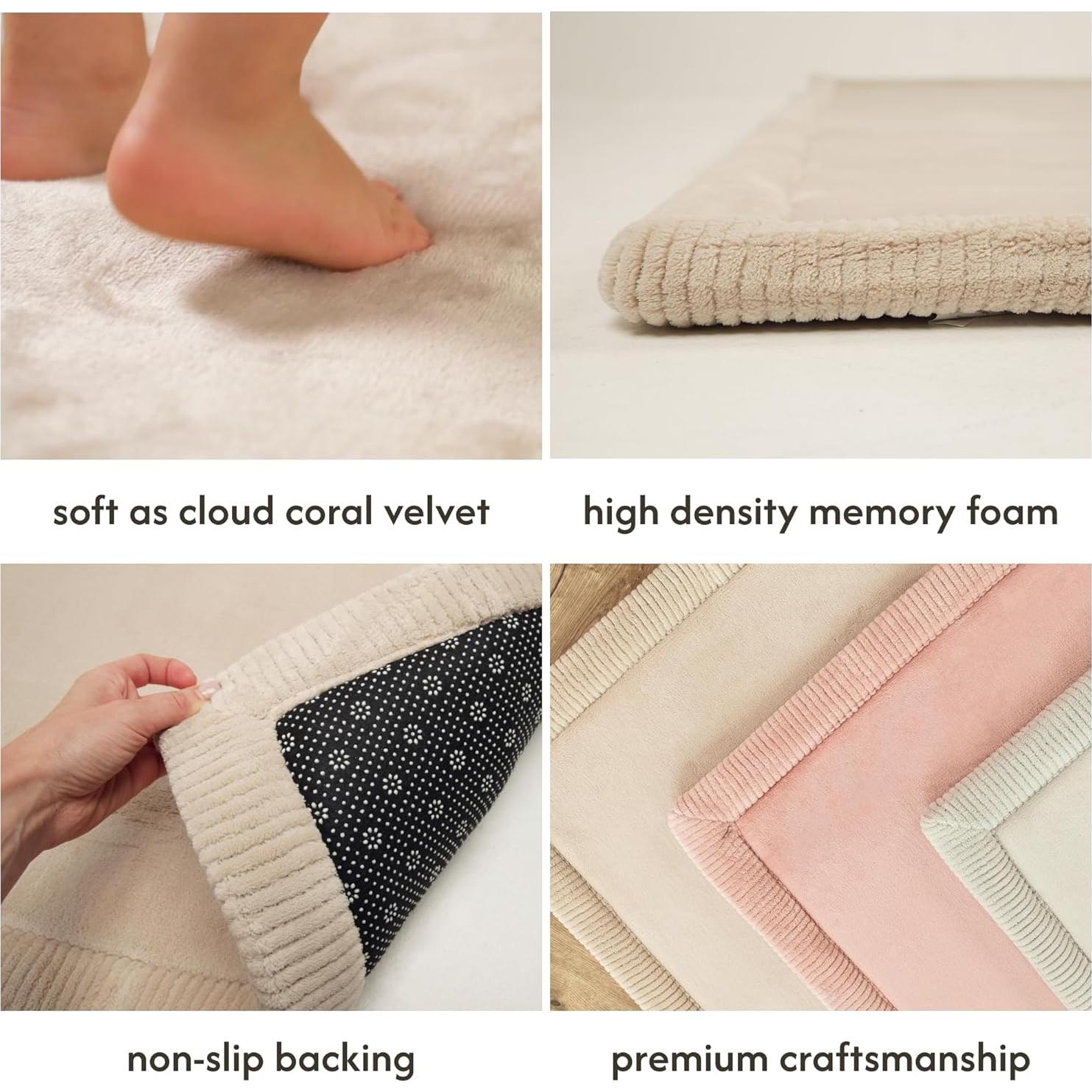 Alfombra de Juego Hakuna Matte 203x279 cm Beige Antideslizante