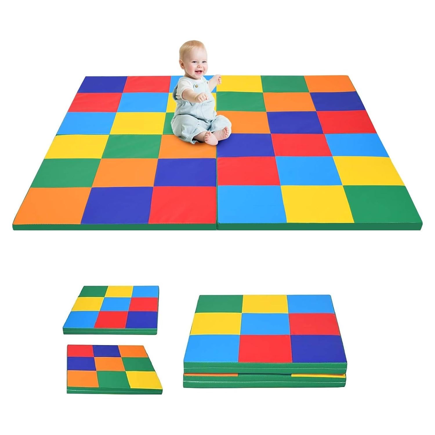 Alfombra de Espuma Plegable Costzon 147x147 cm Antideslizante