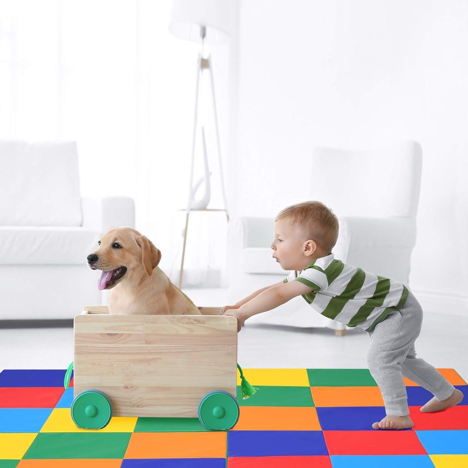 Alfombra de Espuma Plegable Costzon 147x147 cm Antideslizante