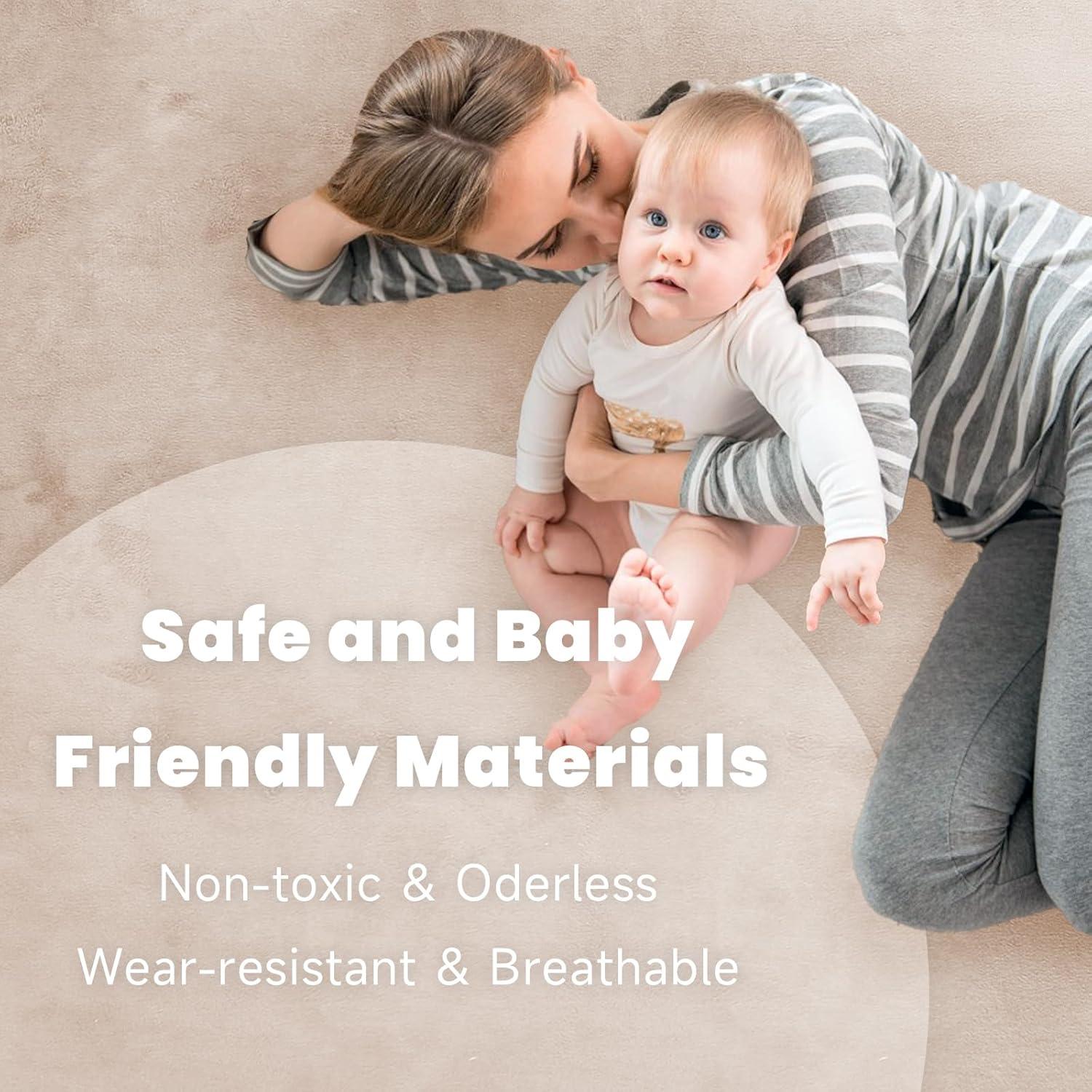 Alfombra de Juego ACOMOPACK 50x50 cm Espuma de Memoria Beige