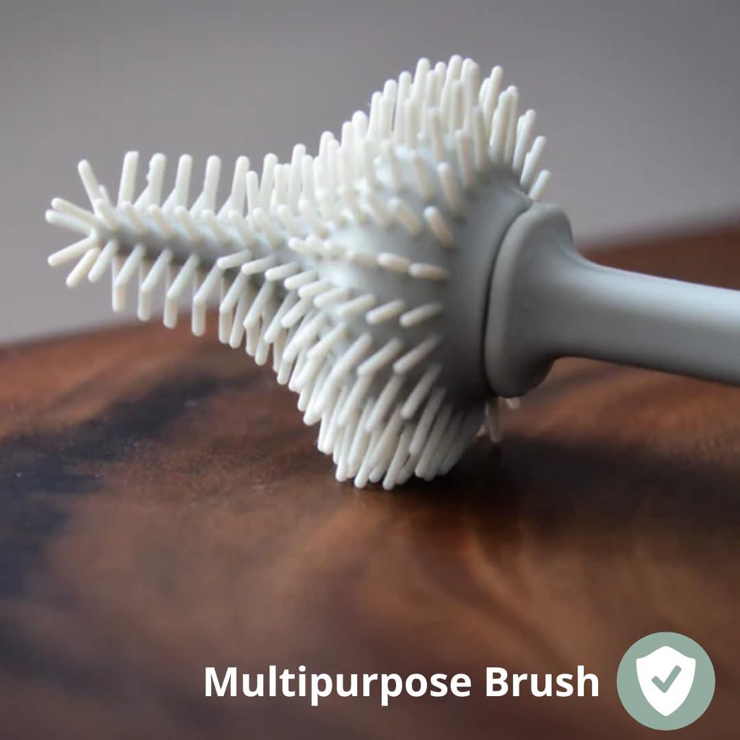 Cepillo Limpiador de Botellas de Silicona Kangoo - Ergonomía y Suavidad