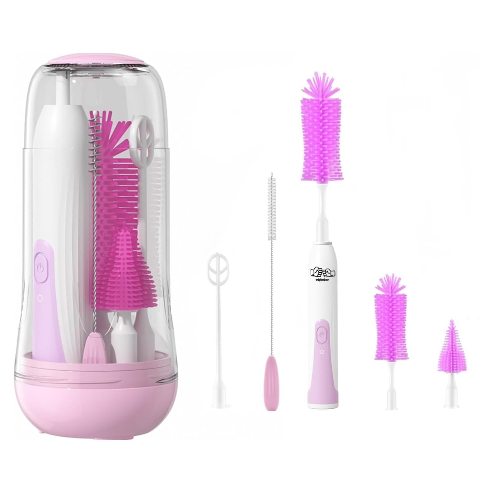 Juego de cepillos eléctricos Winforhour 6 en 1 para biberones