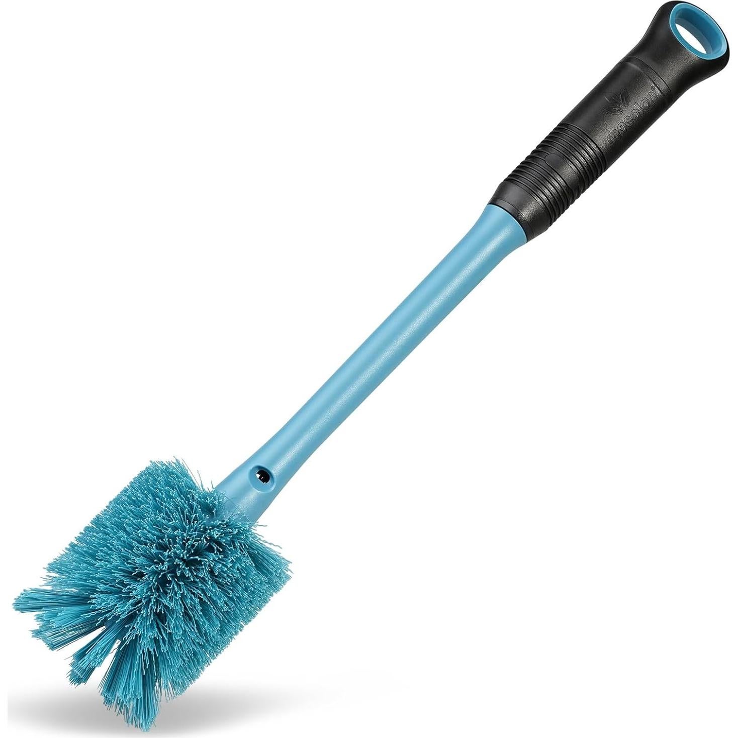 Cepillo Limpiador de Botellas 2-en-1 MOSOLAN Azul 35.6 cm