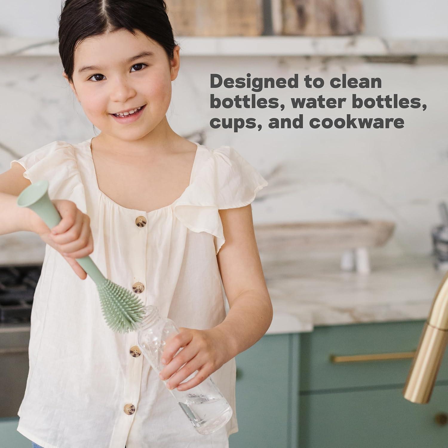 Cepillo de Botella ezpz Salvia - Silicona Flexible y Suave