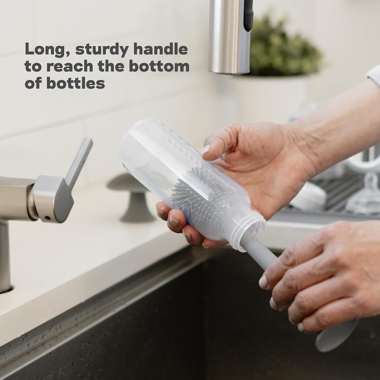 Cepillo de Botella ezpz Salvia - Silicona Flexible y Suave