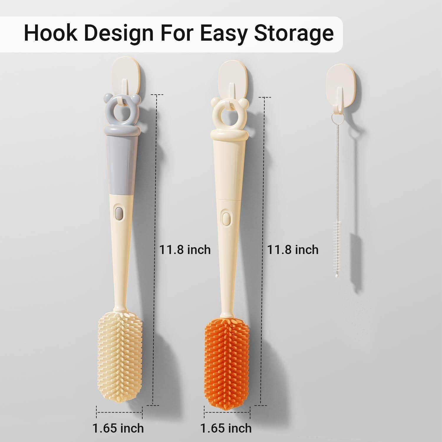 Kit de Cepillos de Limpieza Glusmami 4 en 1 para Botellas