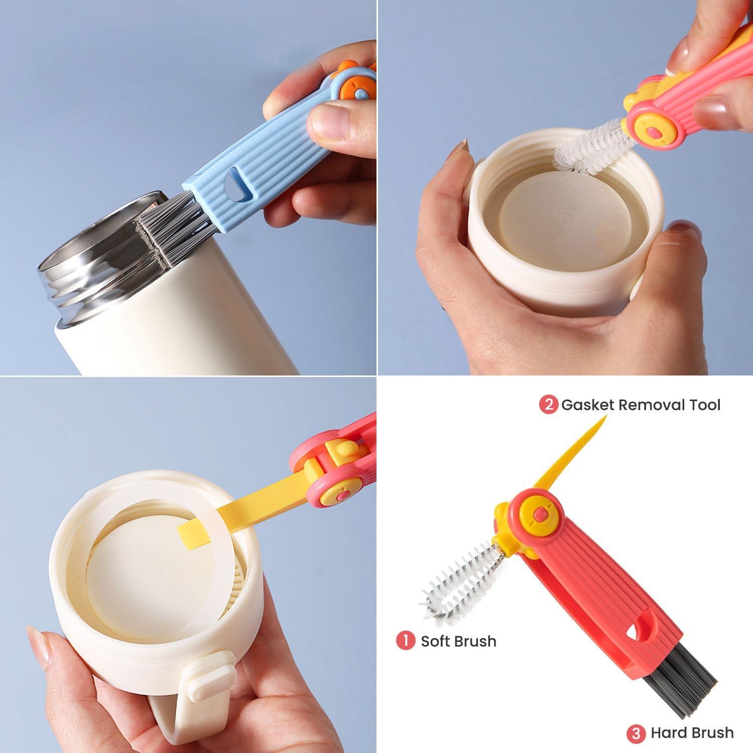 Juego de Cepillos para Biberones Ariseno 5 en 1 Libre de BPA