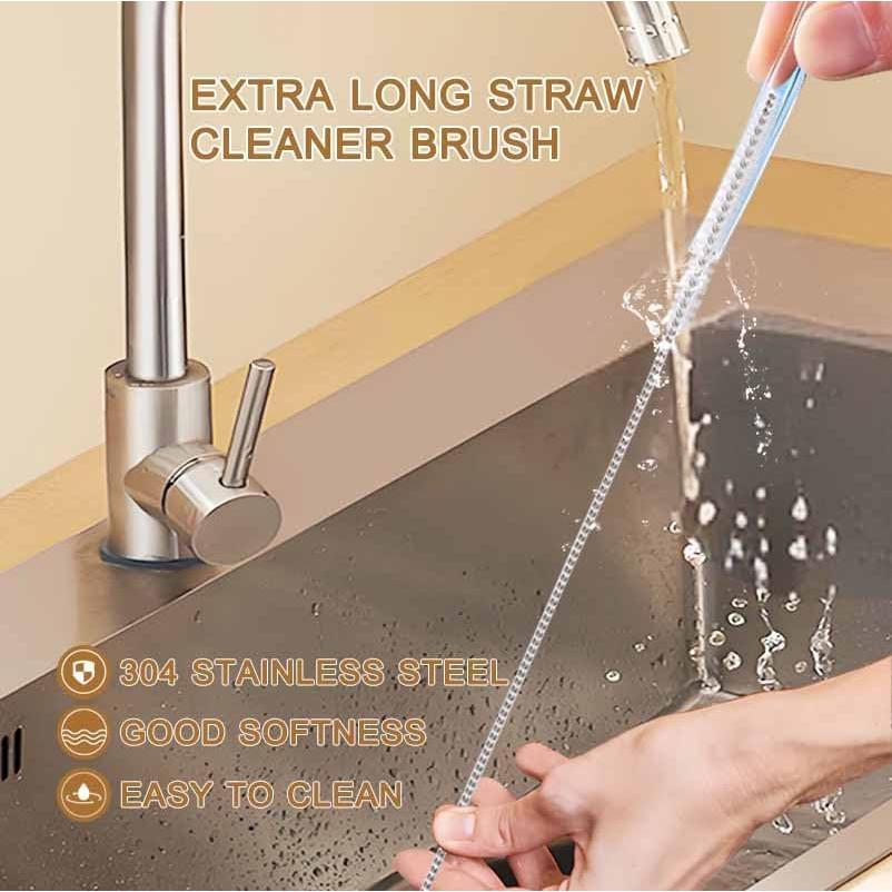 Cepillo de Botella Mango Largo BONUMVITA + Cepillo para Pajitas