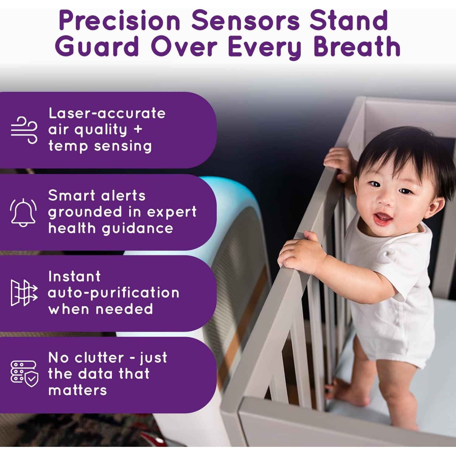 Purificador de Aire para Bebé Sereniby HEPA 80cm 13.2kg